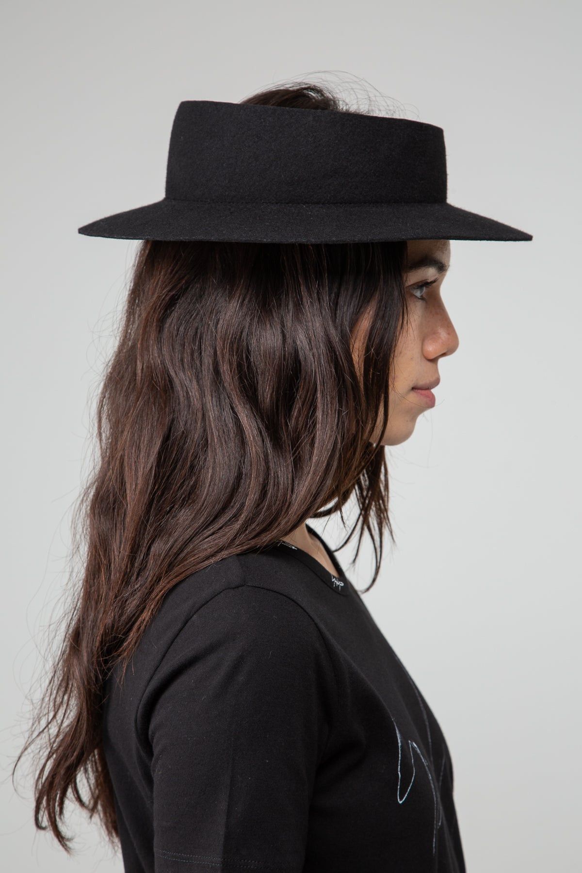 Yohji Yamamoto $740 Yohji Yamamoto Open Crown Hat Size ONE SIZE - 3 Thumbnail