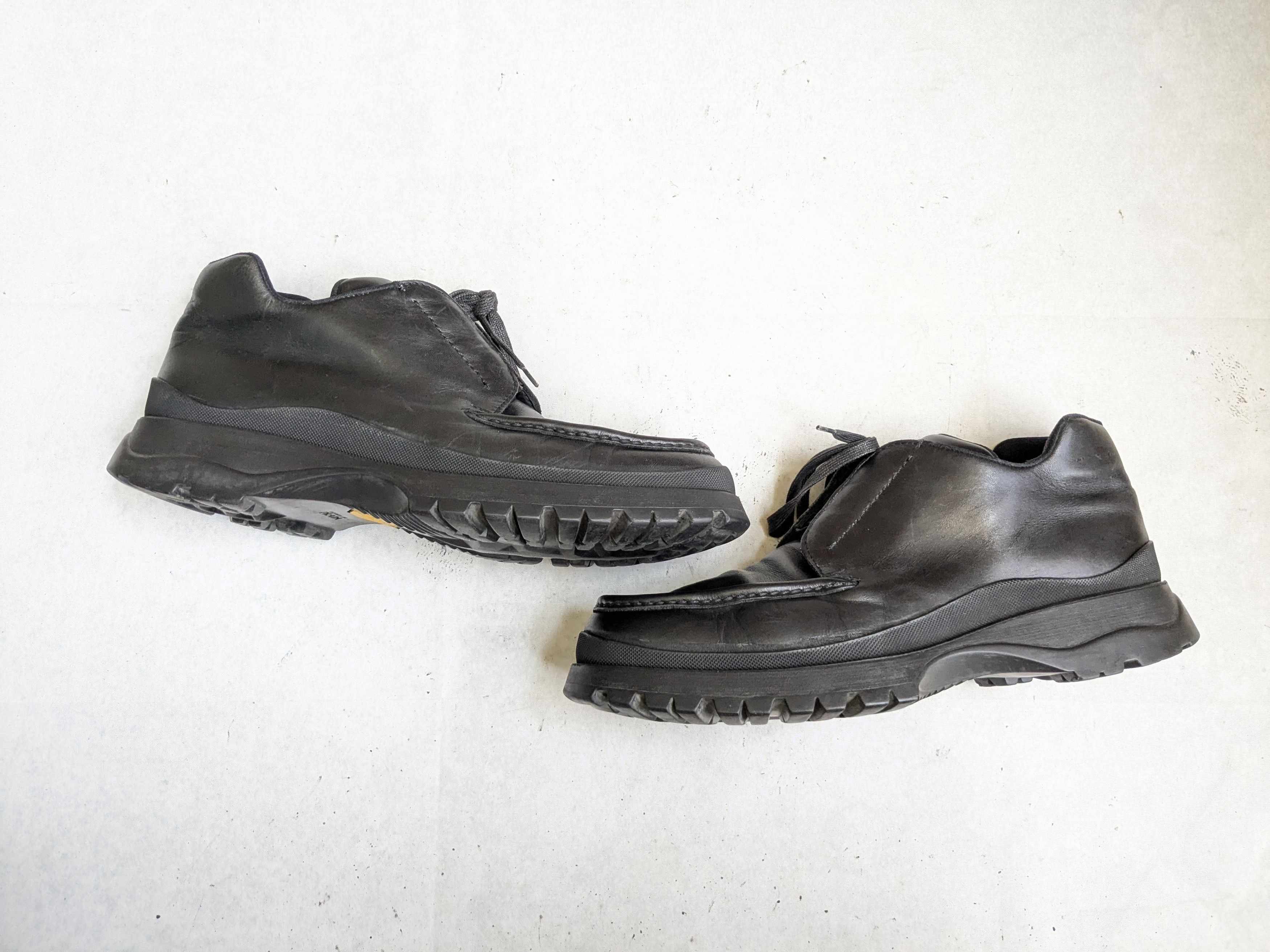 Prada Prada Sneakers Black 13 Leather Y2K Platform Vibram Size US 13 / EU 46 - 1 Thumbnail