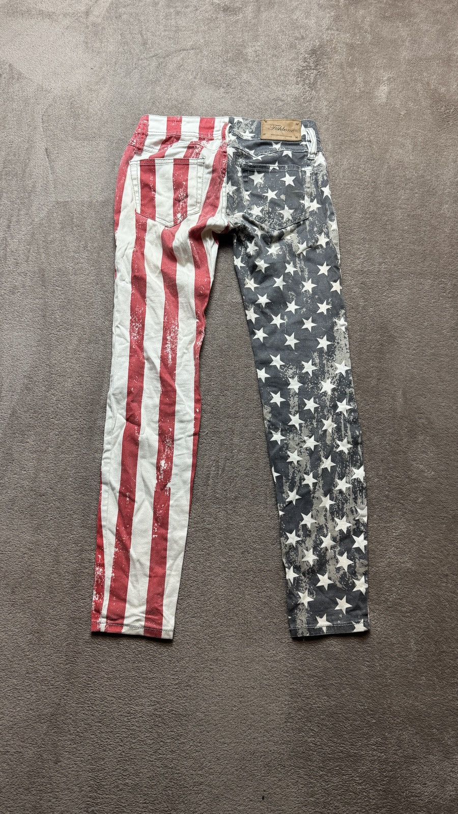 Hysteric Glamour American Flag Crazy Skinny Jeans Y2K lgb ralph lauren amiri Size US 26 / EU 42 - 3 Thumbnail