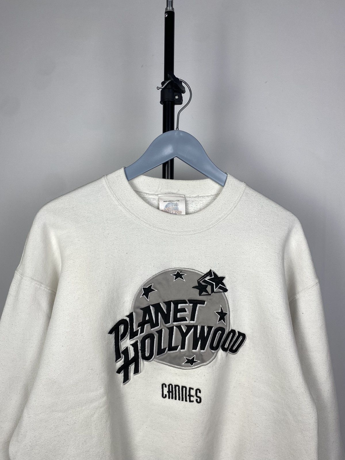 Disney × Planet Hollywood × Vintage Vintage 90's Planet Hollywood Cannes Crew Neck Sweatshirt Size US M / EU 48-50 / 2 - 2 Thumbnail
