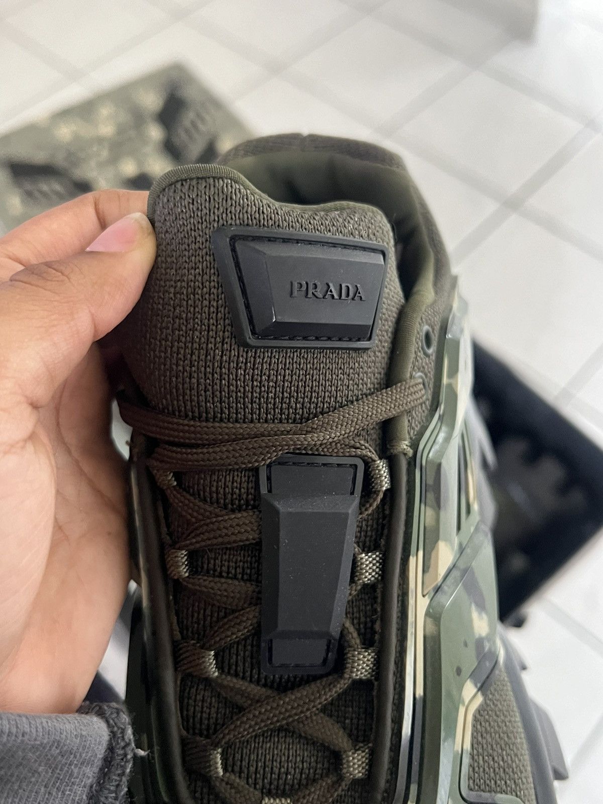 Prada Prada Camouflage Cloudbust Thunder Sneakers 7 Militare Size US 8 / EU 41 - 7 Thumbnail