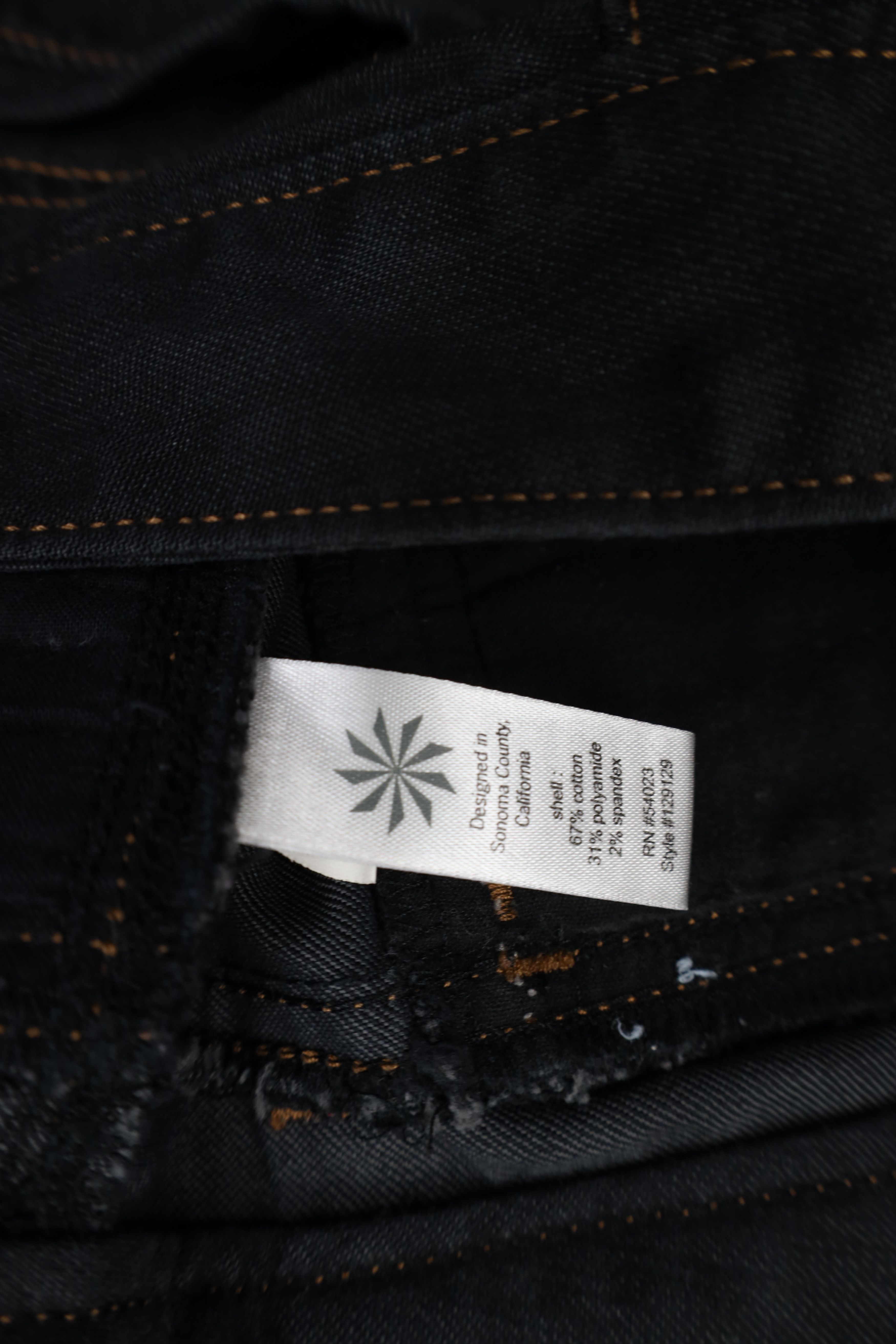Athleta Faded Flared Wide Leg Denim Cargo Jeans Pants Indigo