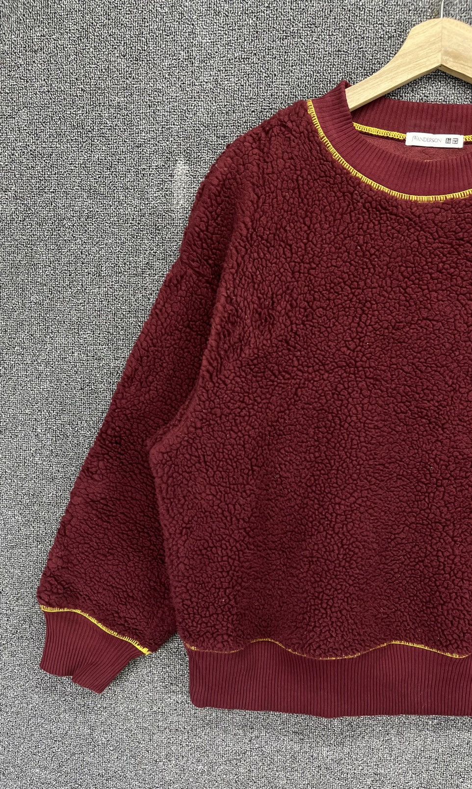 JW Anderson × Uniqlo J.W.Anderson X Uniqlo Deep Pile Fleece Red Sweatshirt Size US L / EU 52-54 / 3 - 3 Thumbnail