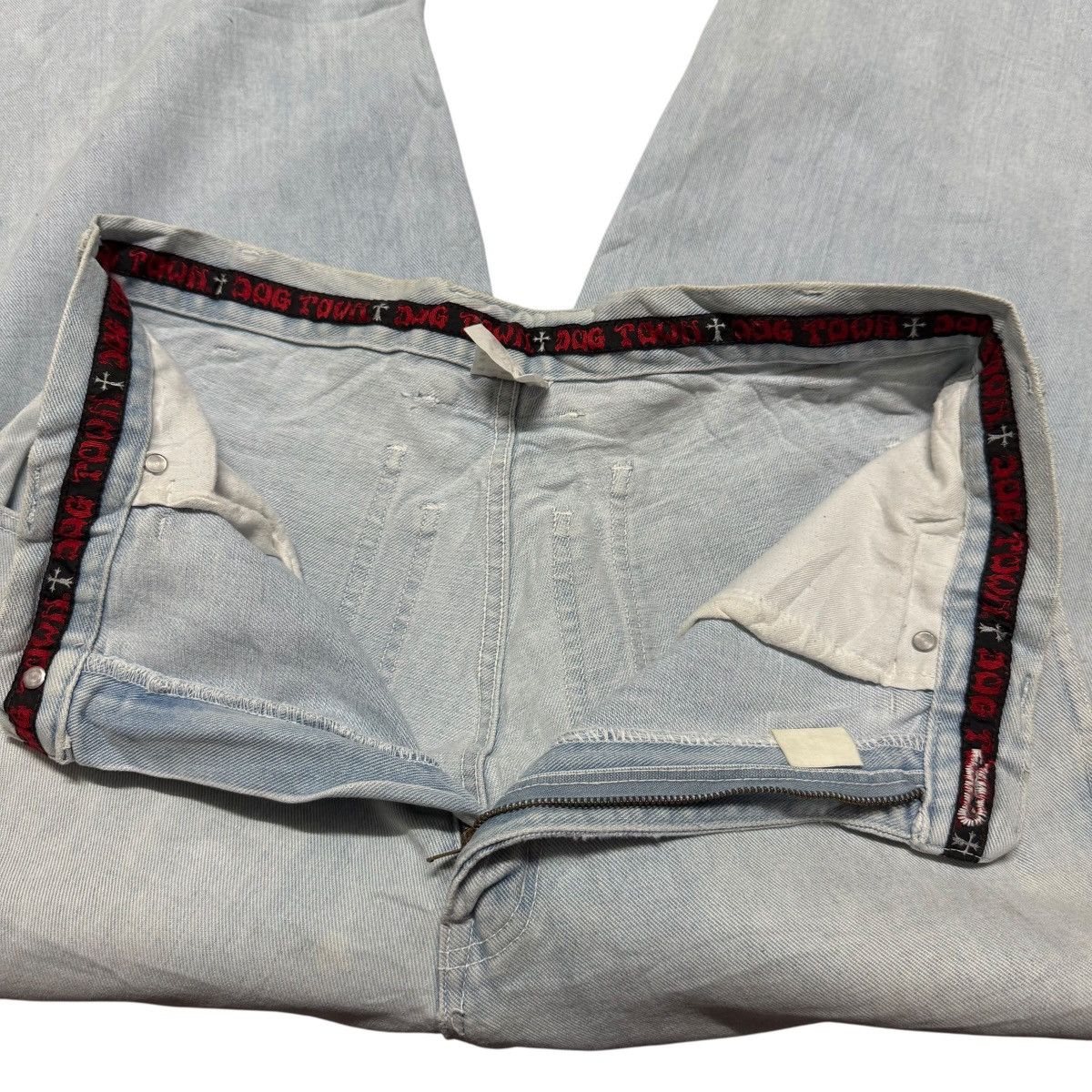 Dogtown Vintage y2k Dogtown Light Wash Denim Baggy Jeans Size US 32 / EU 48 - 17 Thumbnail