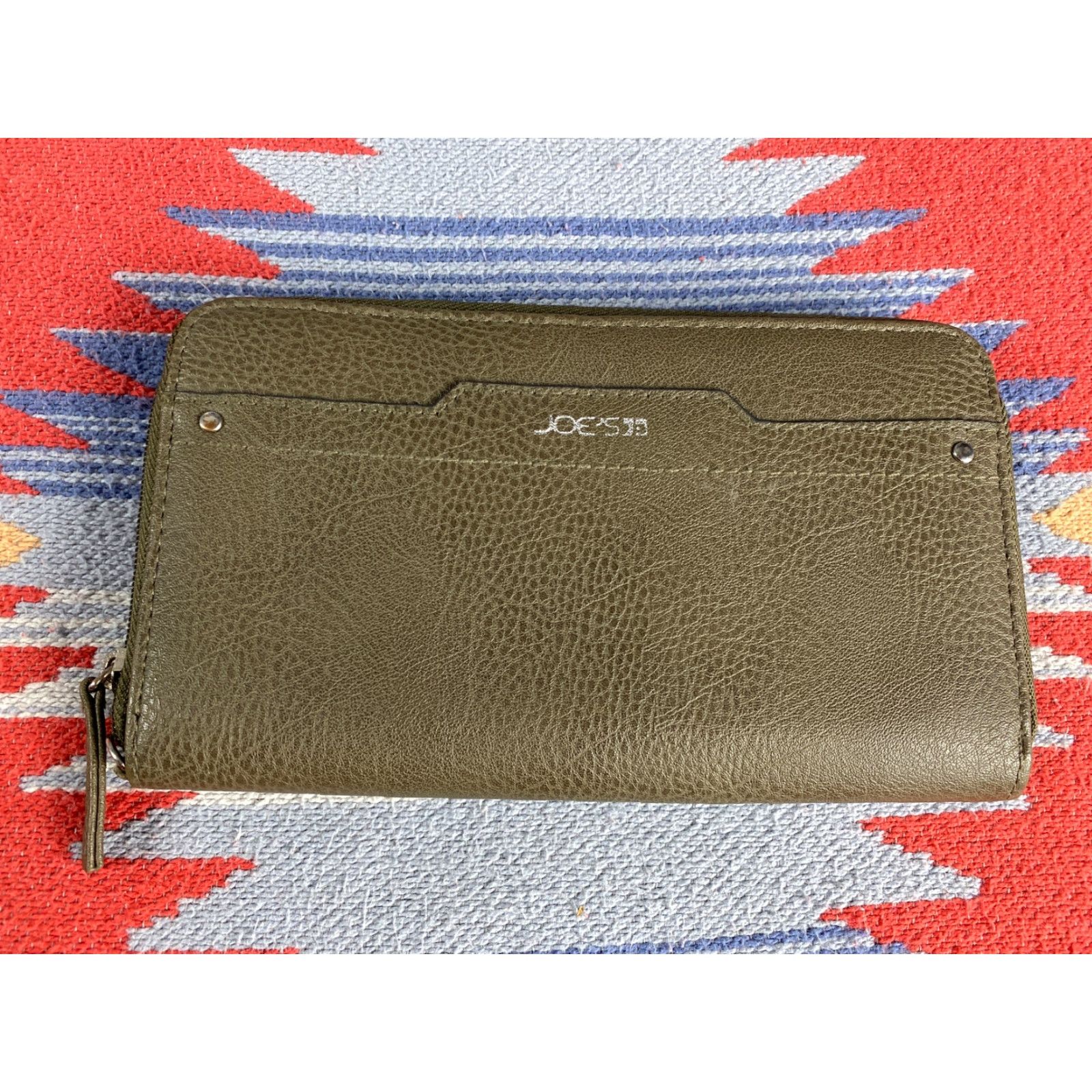 Vintage VINTAGE Joes Wallet Clutch Leather Womens Zip-Around Gray Size ONE SIZE - 2 Thumbnail