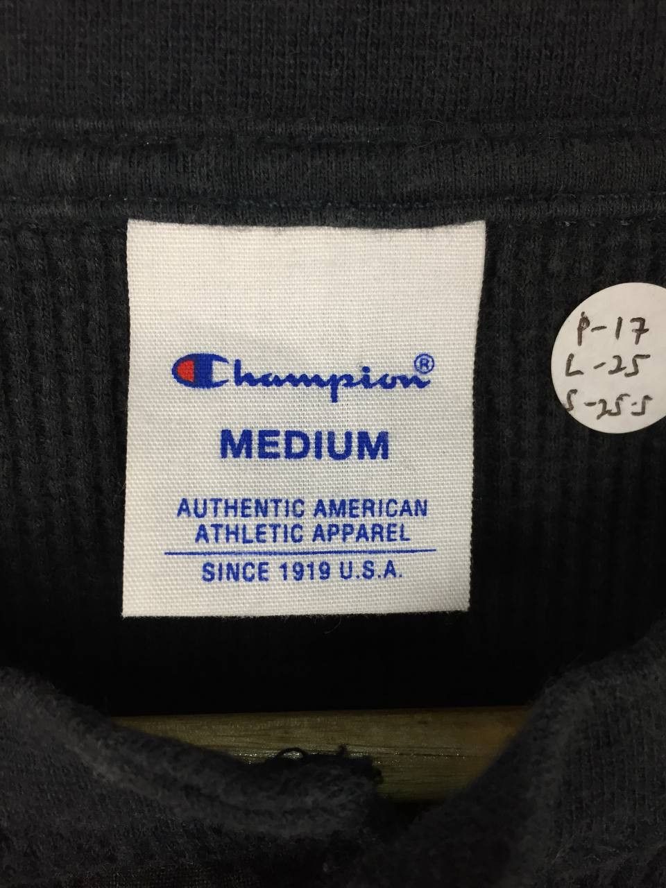 Champion Champion Authentic Waffle Thermal Henley Long Sleeve Tee Size US S / EU 44-46 / 1 - 10 Thumbnail
