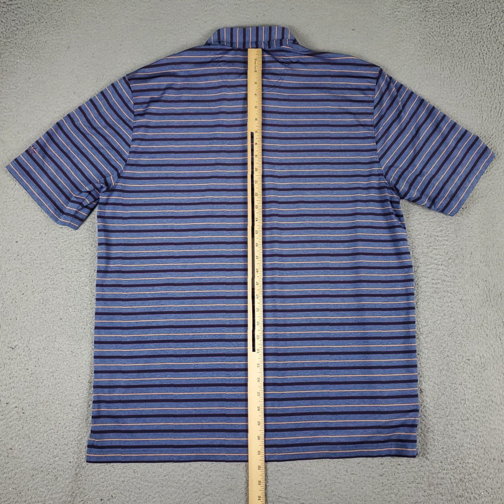 Vintage Greg Norman Polo Shirt Mens XL Blue Striped Shark Golf Casual Short Sleeve Shirt Size US XL / EU 56 / 4 - 4 Thumbnail