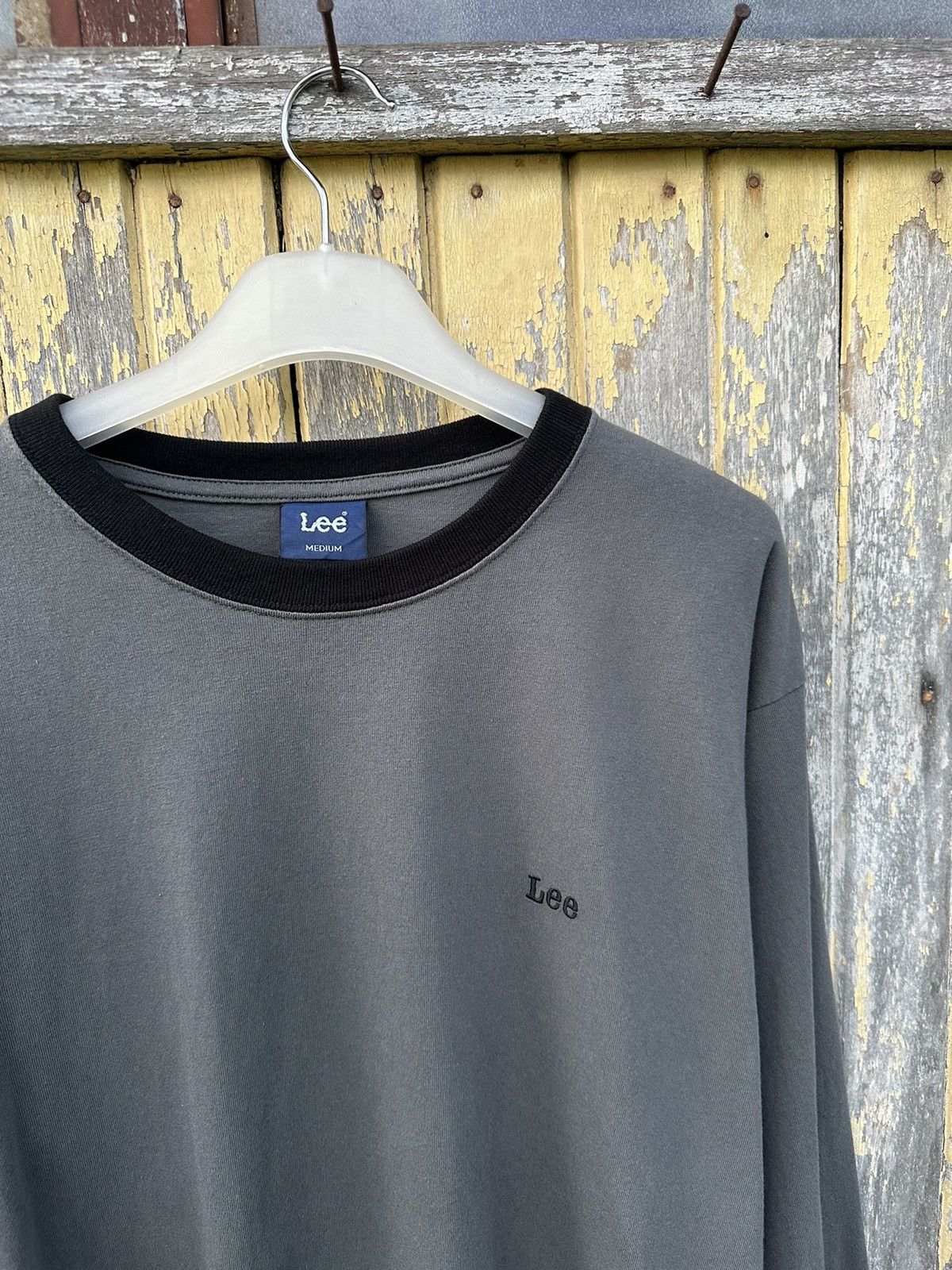 Lee × Vintage Vintage Lee Dungarees Big Logo Long Sleeve A522 Size US M / EU 48-50 / 2 - 2 Thumbnail