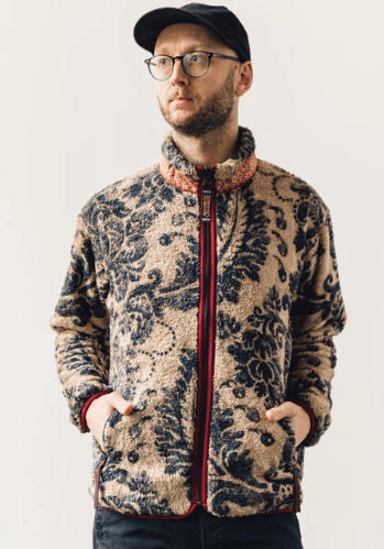Kapital KAPITAL DAMASK light fleece zip up blouson beige new M Size US M / EU 48-50 / 2 - 8 Thumbnail
