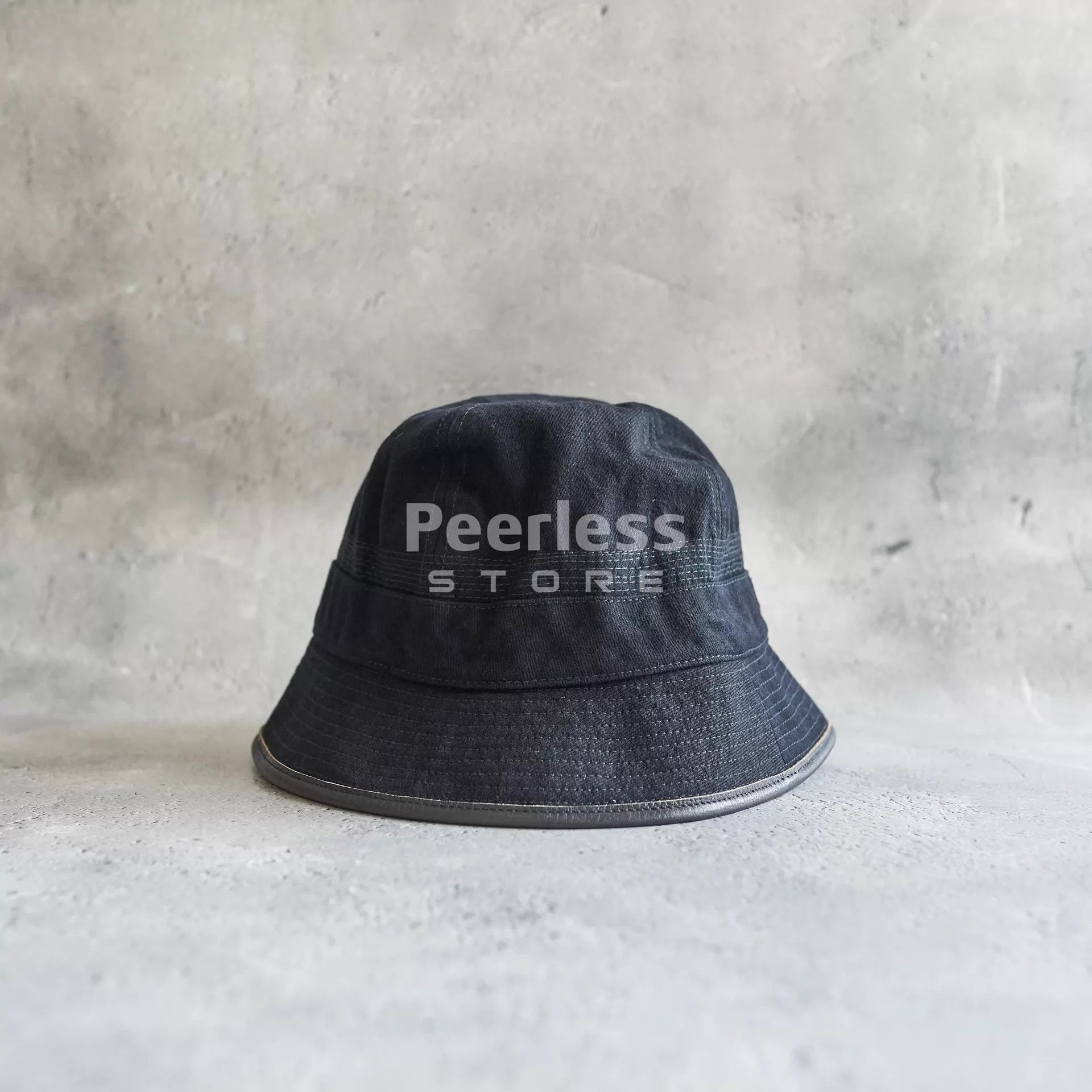 Other NICENESS Dye Cowhide Denim Fisherman 25aw Black M/Brown L Size ONE SIZE - 3 Thumbnail