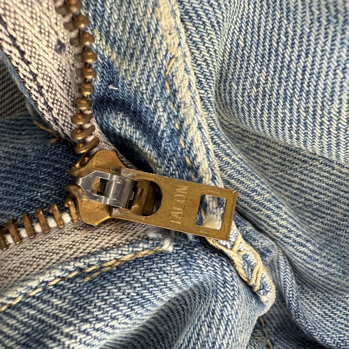 Japan Blue × Jean × Vintage VINTAGE BLUE WAY STRAIGHT FADED RIPPEP JEAN PANTS Size US 32 / EU 48 - 14 Thumbnail