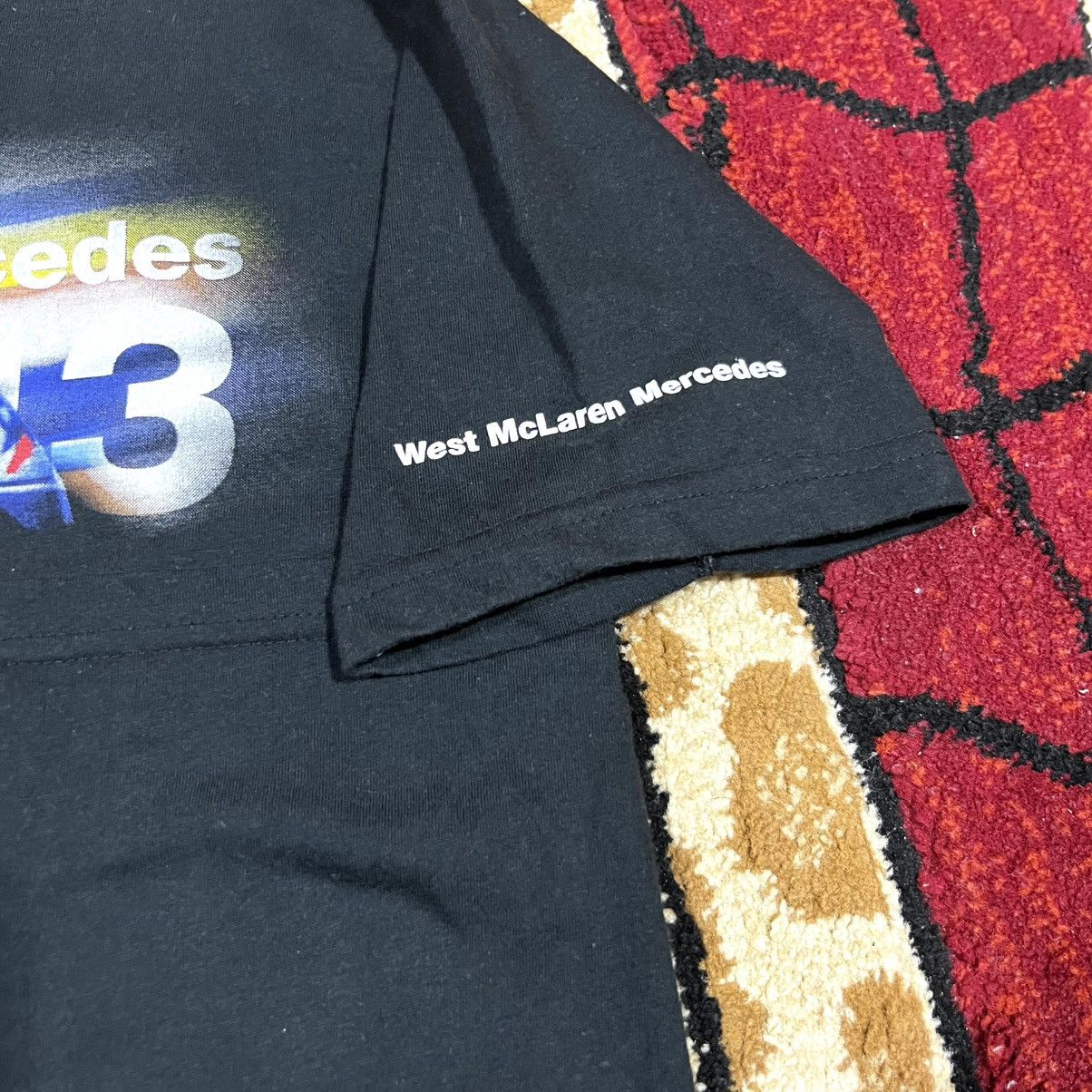 Formula 1 Vintage 90d Mika Hakkinen West Mclaren Mercedes T Shirt Size US M / EU 48-50 / 2 - 9 Thumbnail