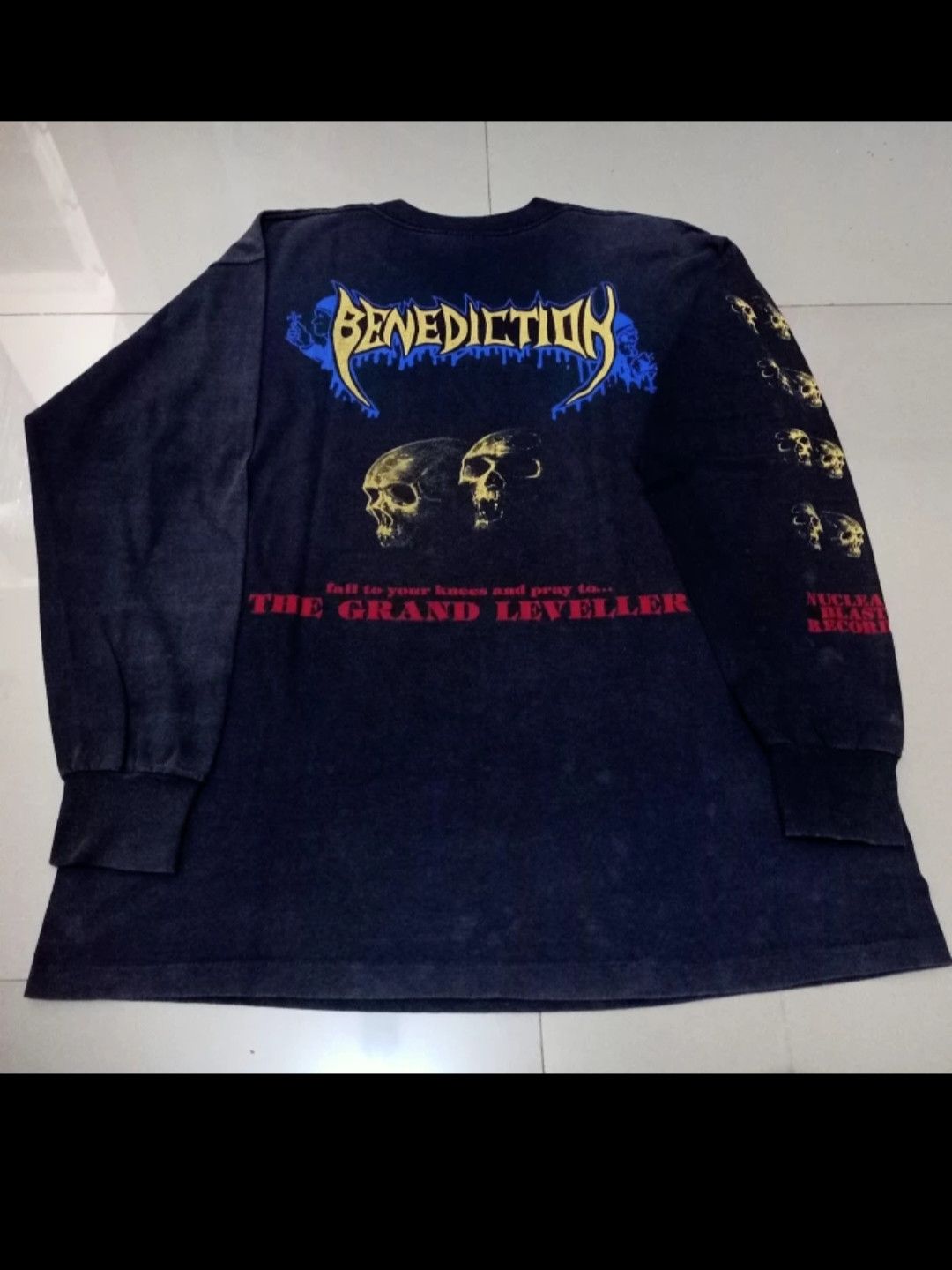 Band Tees × Vintage Long Sleeve Benediction Grand The Leveller Vintage Size US XL / EU 56 / 4 - 3 Thumbnail