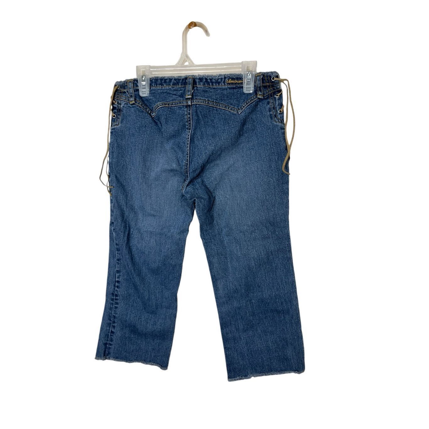 Abercrombie & Fitch Vintage Abercrombie & Fitch Y2K Lace Up Capri Jeans Size 27" / US 4 / IT 40 - 6 Thumbnail