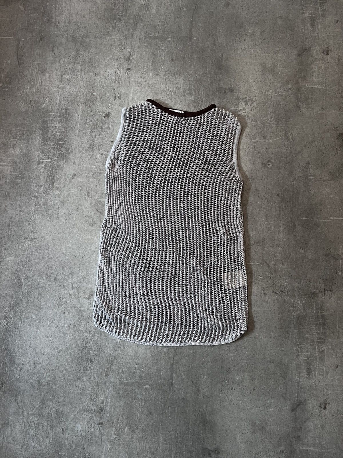 Acne Studios Acne Studios S/S 17 Kan Cotton tank top crochet Size US XS / EU 42 / 0 - 1 Thumbnail