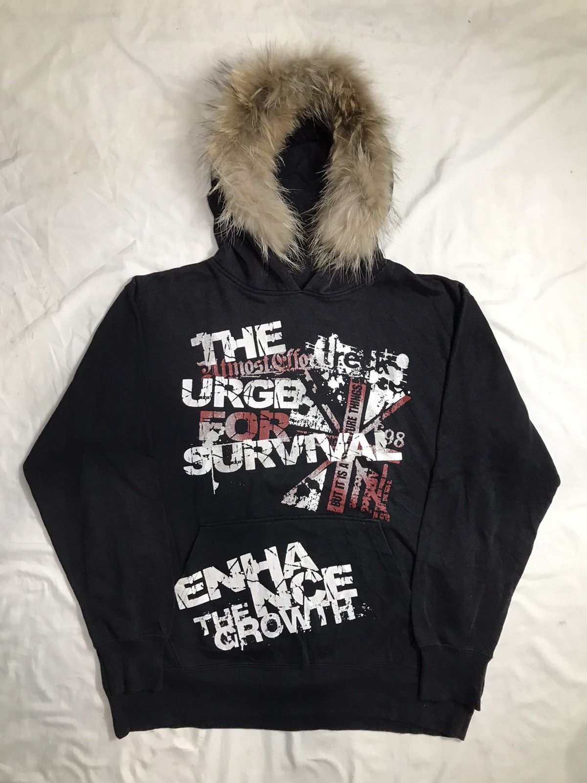 If Six Was Nine Japanese british flag Poem Fur Hoodie ifsix lgb gothic style Size US L / EU 52-54 / 3 - 2 Thumbnail