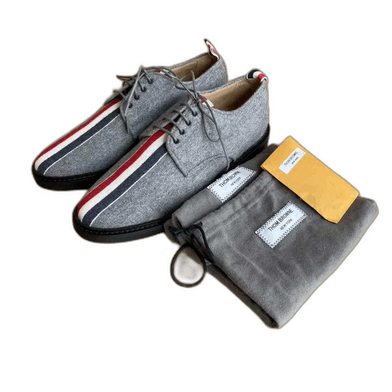 Thom Browne Thom Browne Gray Waterproof Derby Casual Shoes-yf Size US 8 / EU 41 - 1 Thumbnail