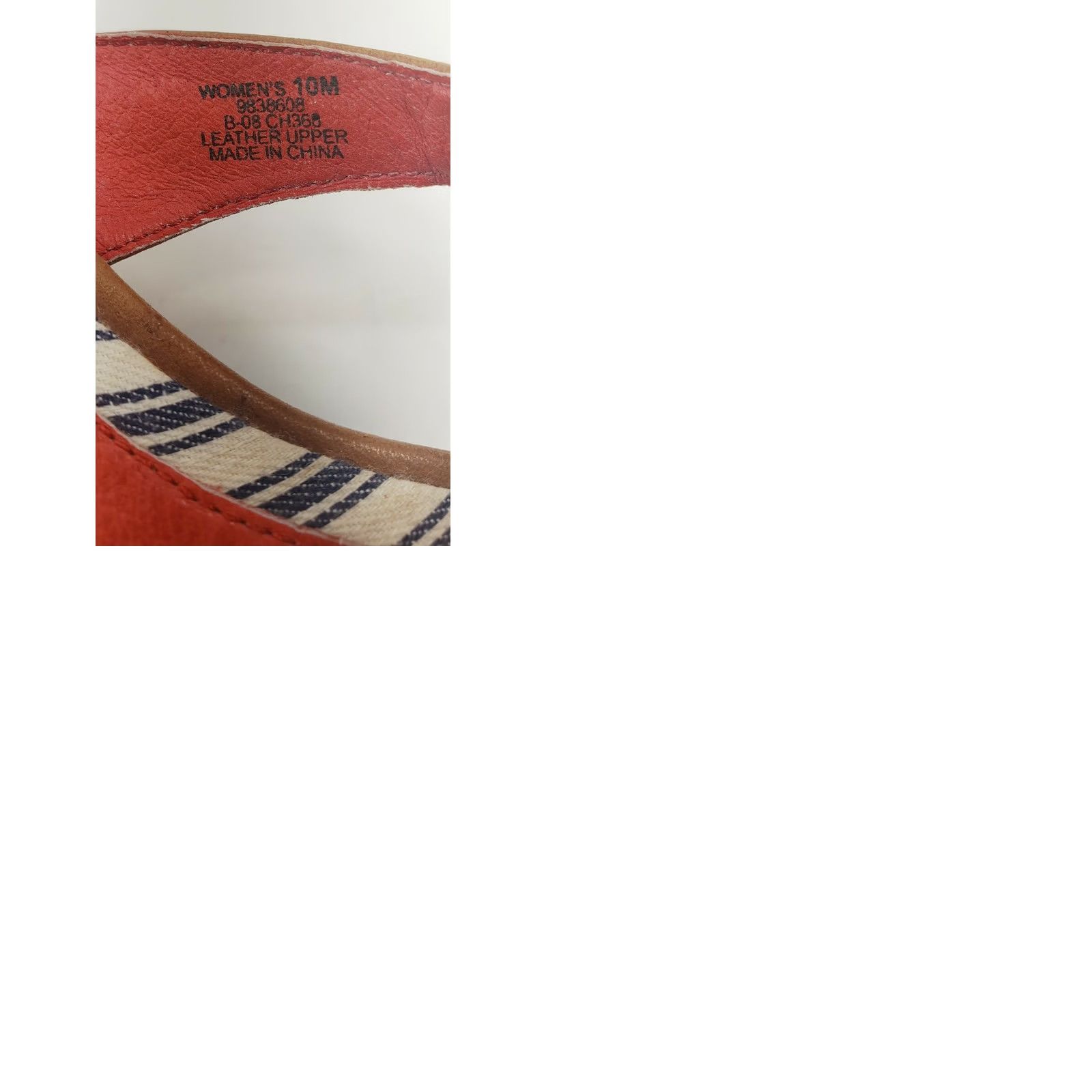Sperry Sperry Top-Sider Women's Wedge Sandal Size 10M Red Slip On Non-Marking Thong Casual Rope Work Size L / US 10 / IT 46 - 9 Thumbnail