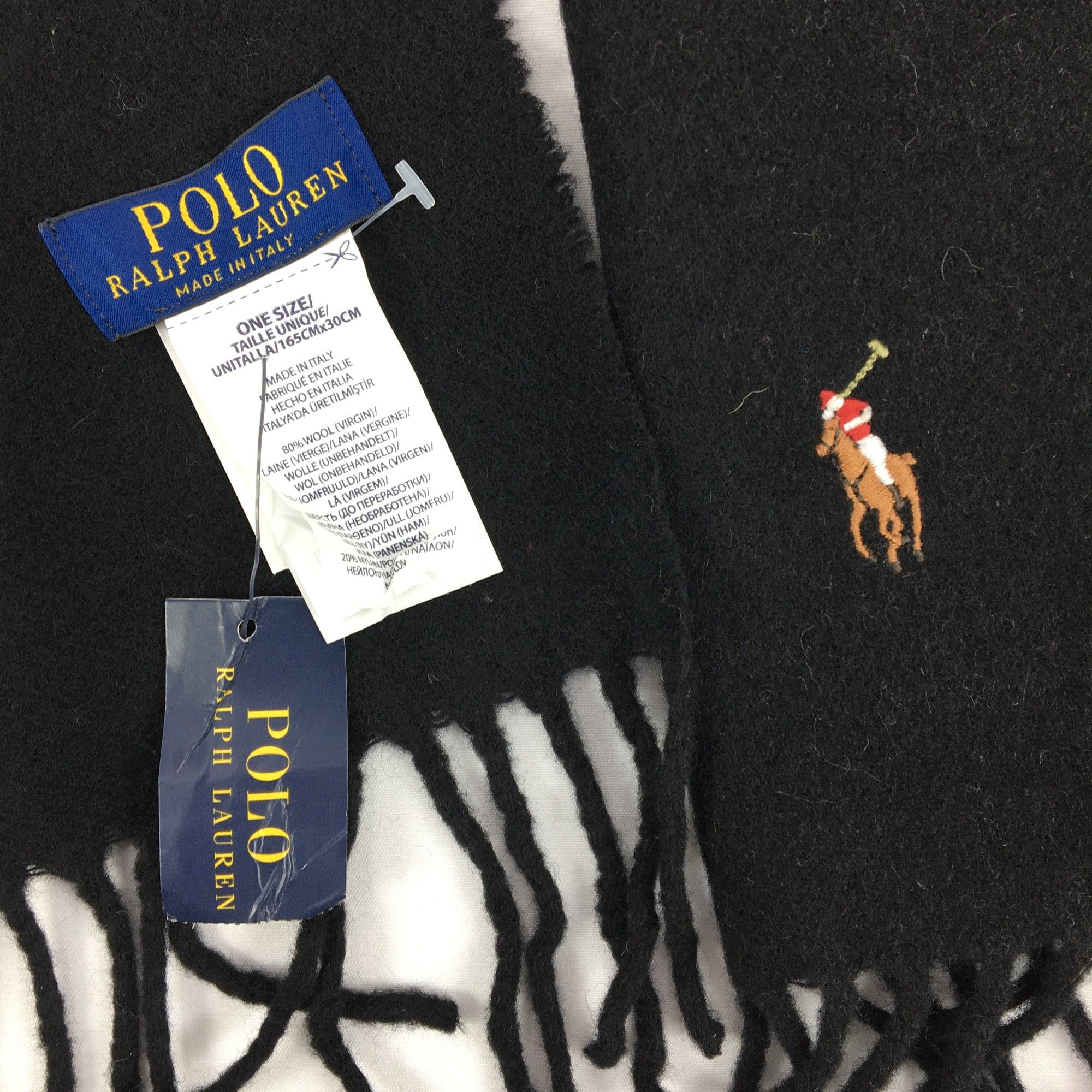 Polo Ralph Lauren BNWT Vintage Polo Ralph Lauren Scarf Muffler Wool Scarves Size ONE SIZE - 5 Thumbnail