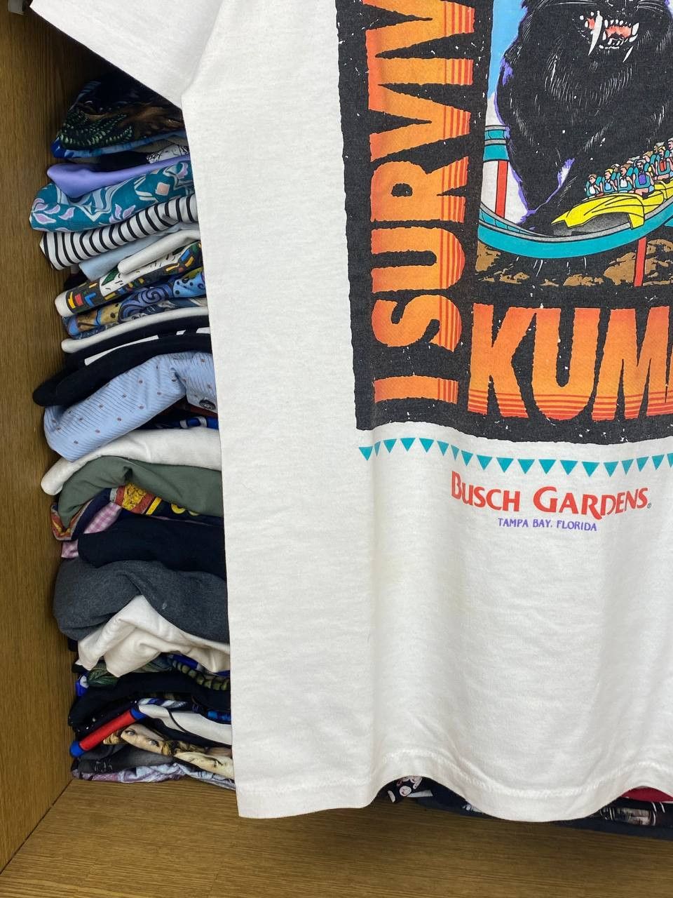 Vintage Vintage Kumba Roller Coaster 90s Oneita Theme Park Tee Size US M / EU 48-50 / 2 - 5 Thumbnail