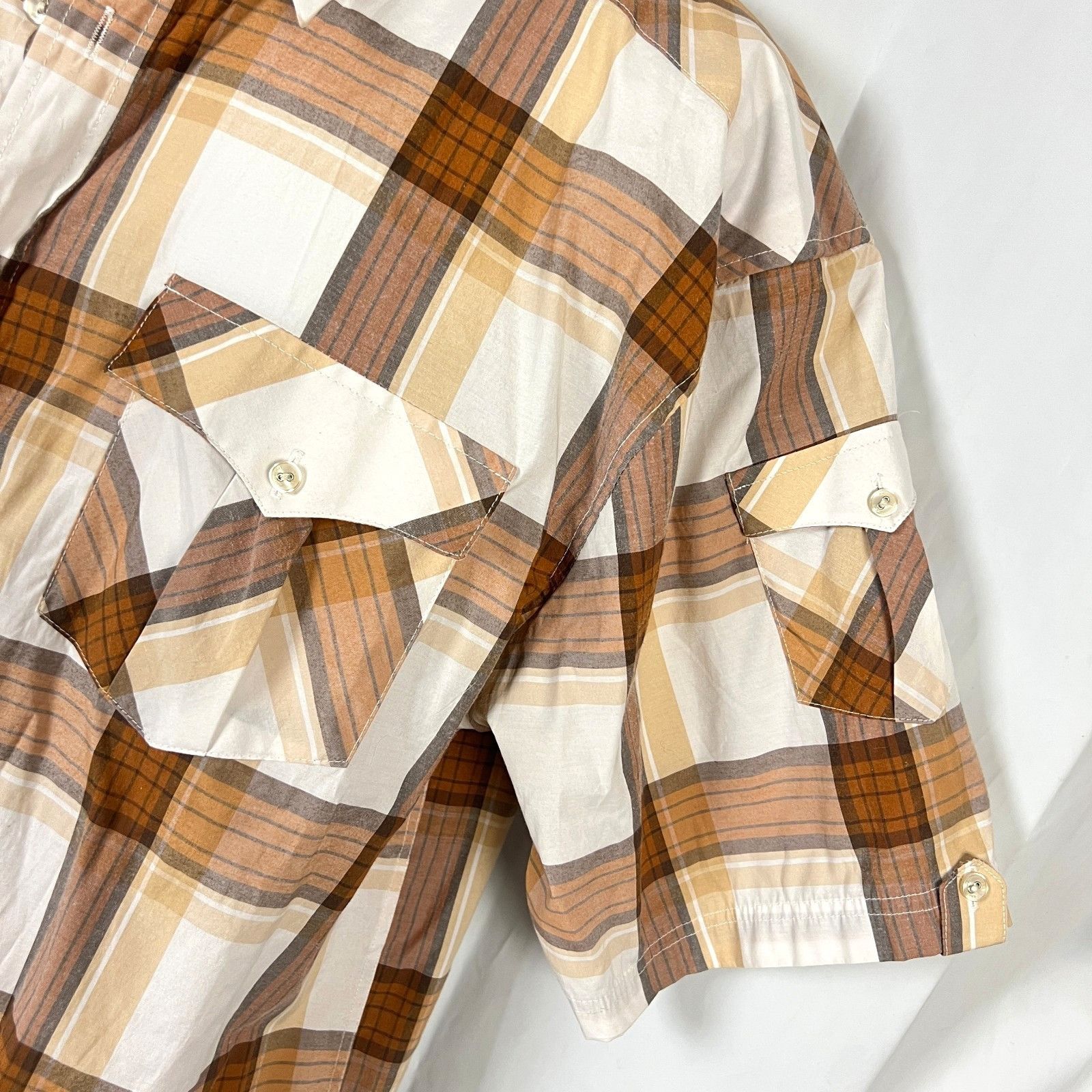 Other Knockout Mens Plaid Button Shirt size 3X / 2XL Tall True Fit Size US XXL / EU 58 / 5 - 3 Thumbnail
