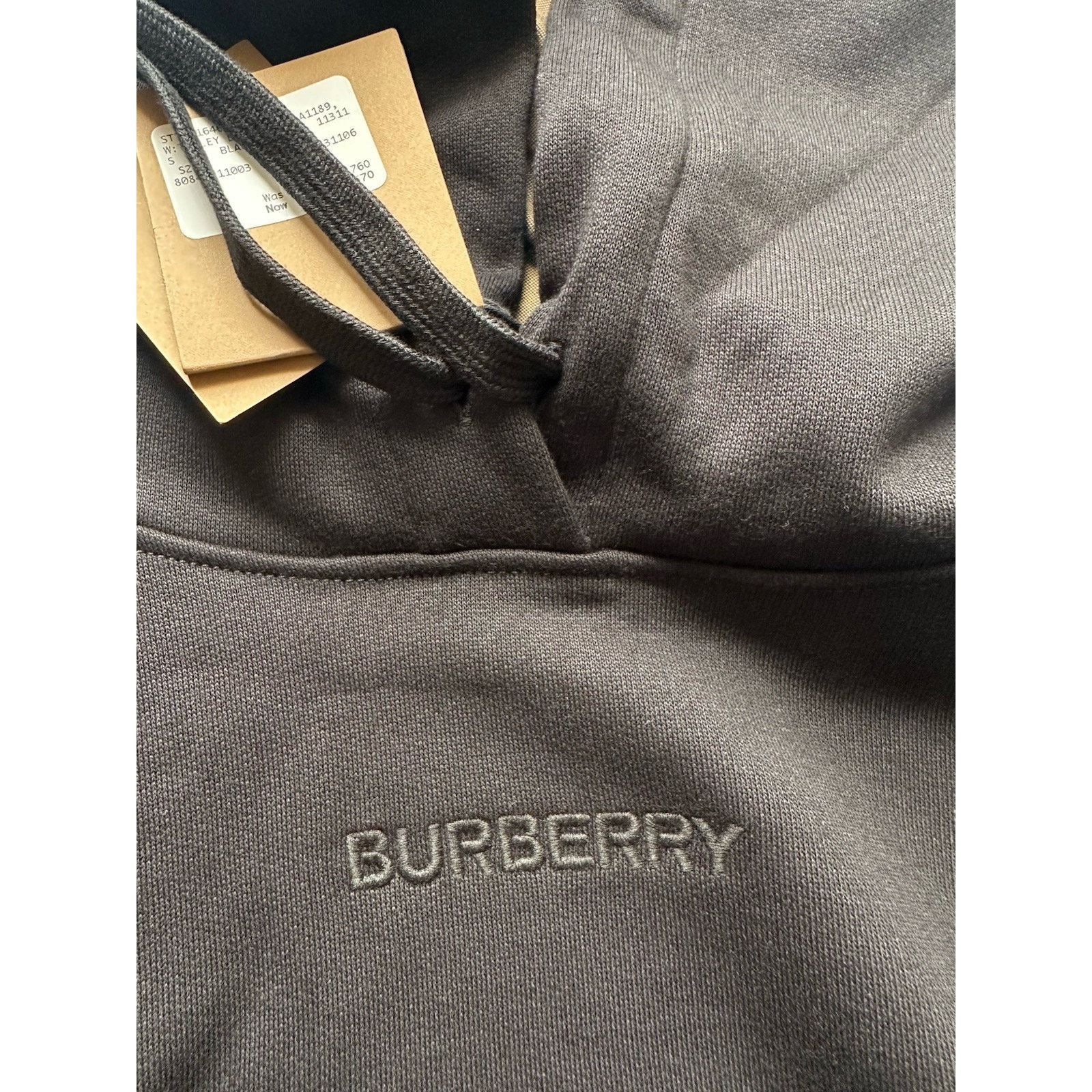 Burberry Burberry Talley Checked Sweatshirt Hoodie Black M 8084391 Size M / US 6-8 / IT 42-44 - 13 Thumbnail