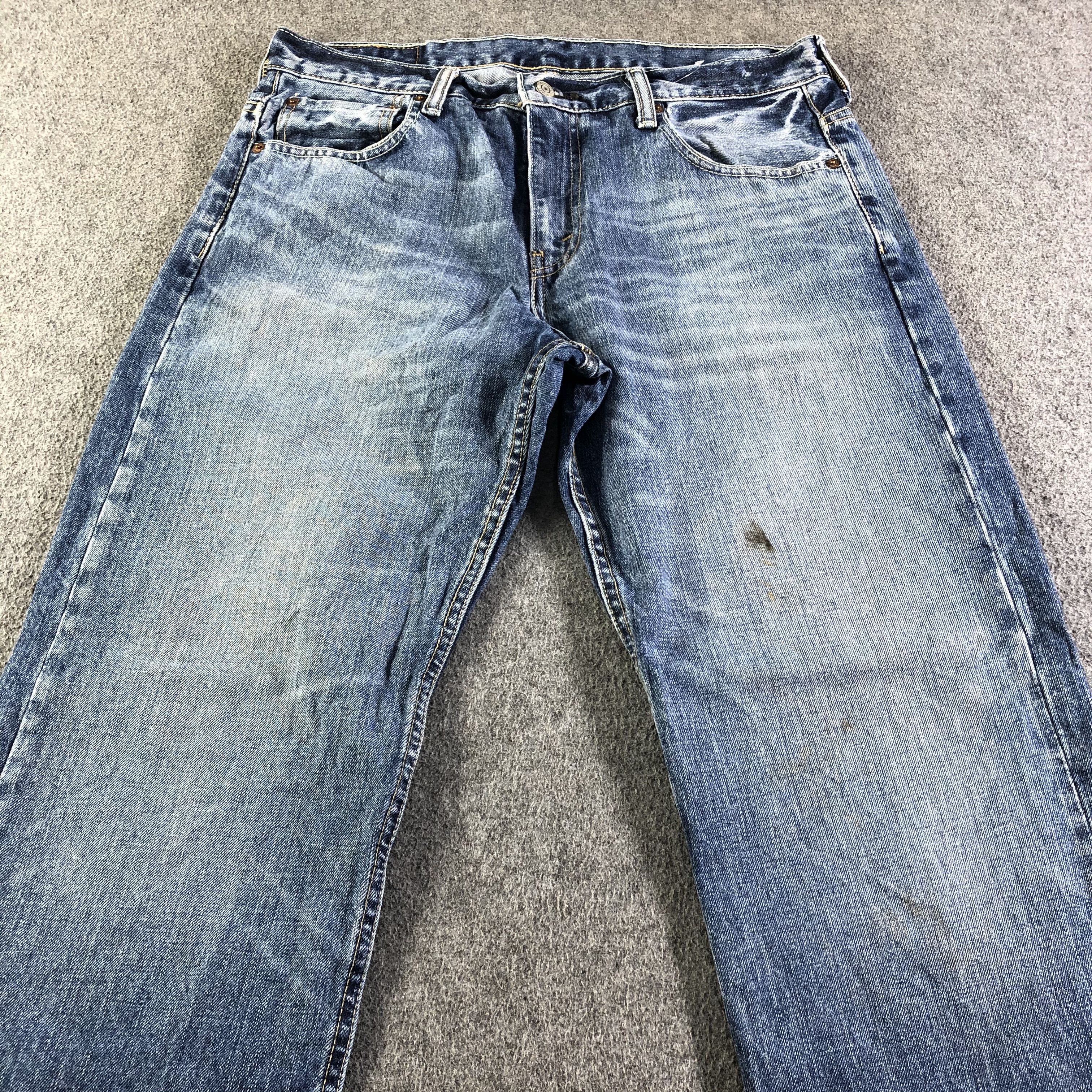 Levi's Vintage Blue Wash Levis 569 Jeans-J4507 Size US 33 - 3 Thumbnail