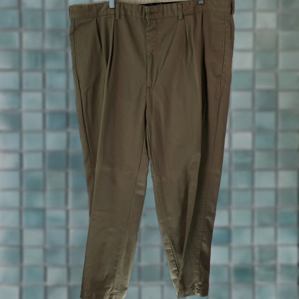 Polo Ralph Lauren Polo Ralph Lauren Men's Dress Pants Tan Regular Fit Size 42x30 Straight Pleated Casual 90s Size US XL / EU 56 / 4 - 1 Thumbnail