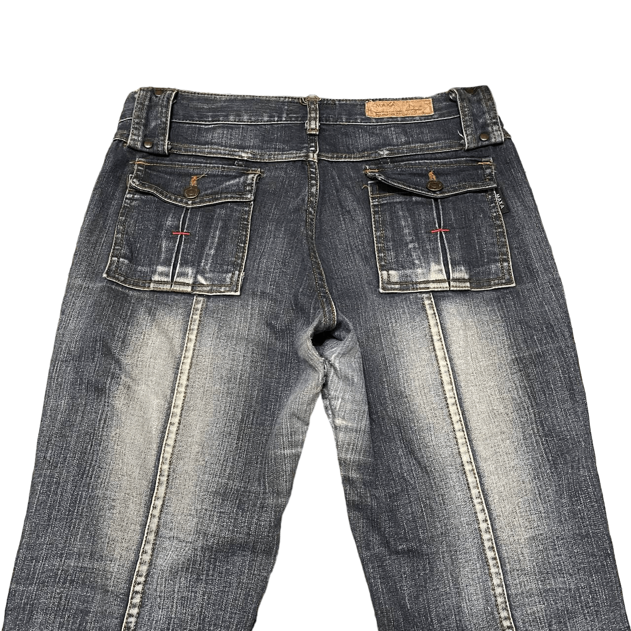 Japanese Brand Vintage Maxa Low Rise Flared Jeans Ifsixwasnine Lgb Style Size US 32 / EU 48 - 14 Thumbnail