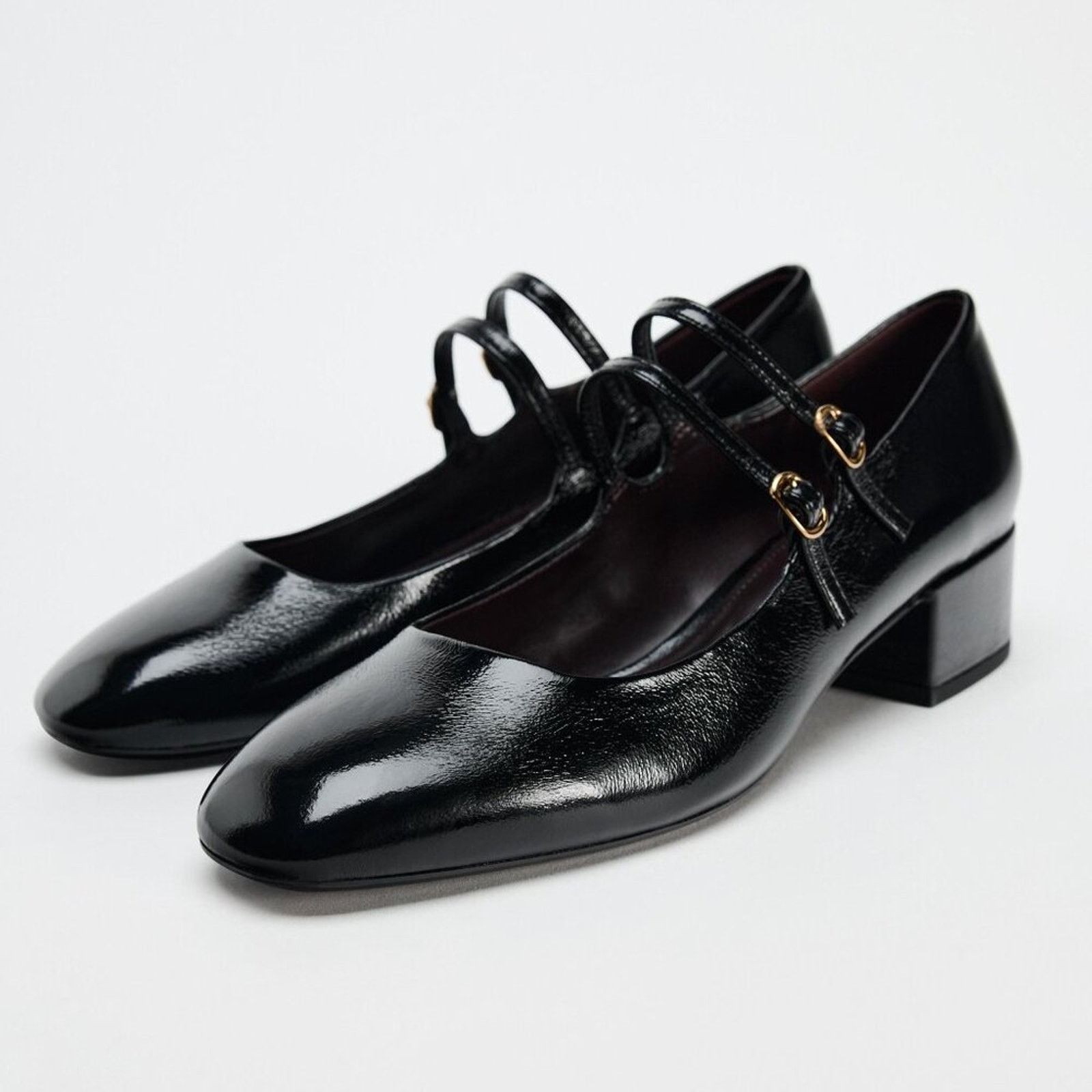 Zara ZARA Faux Patent Leather Heels Size US 9 / IT 39 - 4 Thumbnail