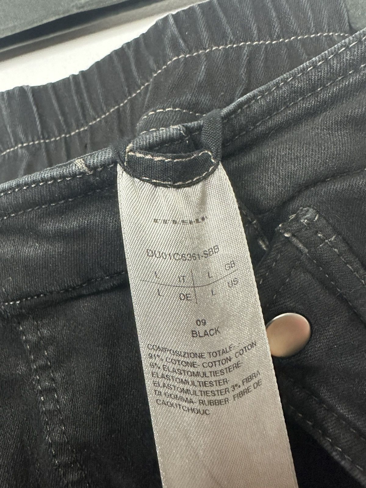Rick Owens DRKSHDW Waxed Aircut Denim Size US 34 / EU 50 - 8 Thumbnail