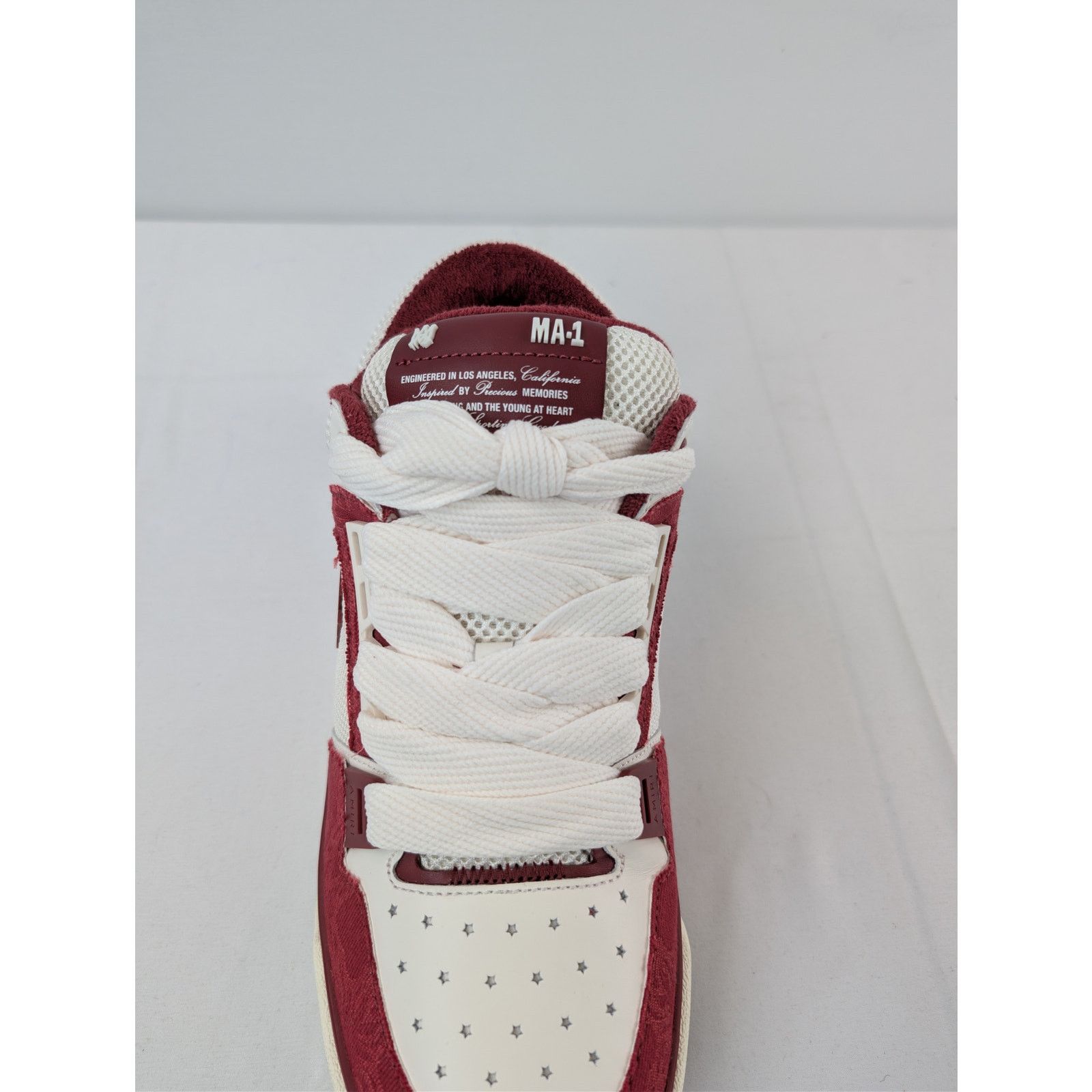 Amiri o1rshd1 MA-1 sneaker in white and red Size US 11 / EU 44 - 15 Thumbnail