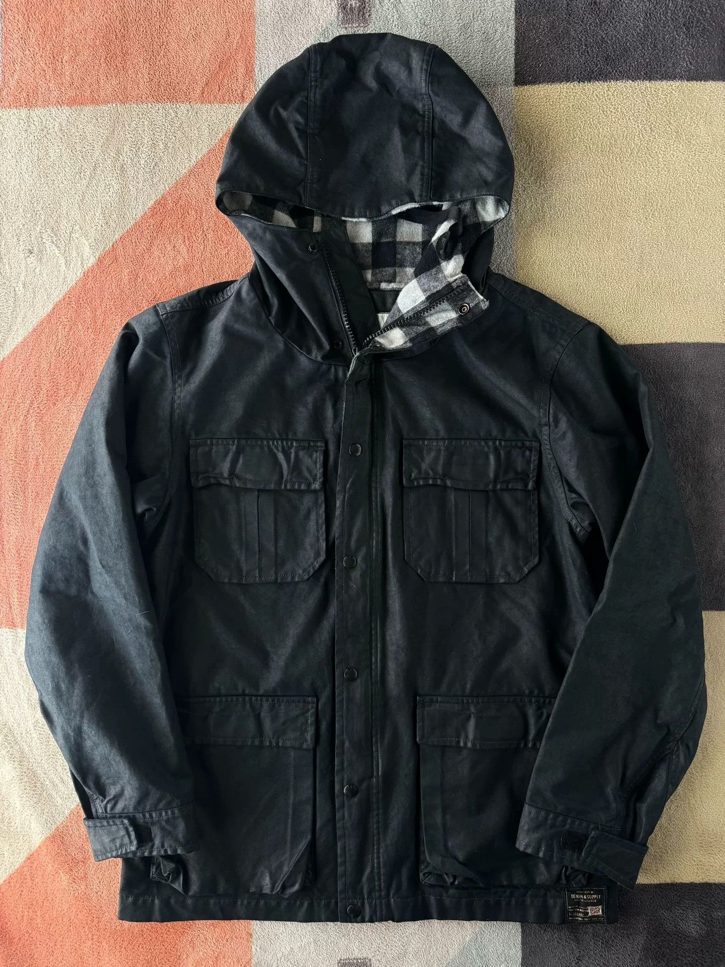 Denim & Supply Ralph Lauren Ralph Lauren Denim Supply Waxed Hooded Jacket Size US M / EU 48-50 / 2 - 1 Thumbnail