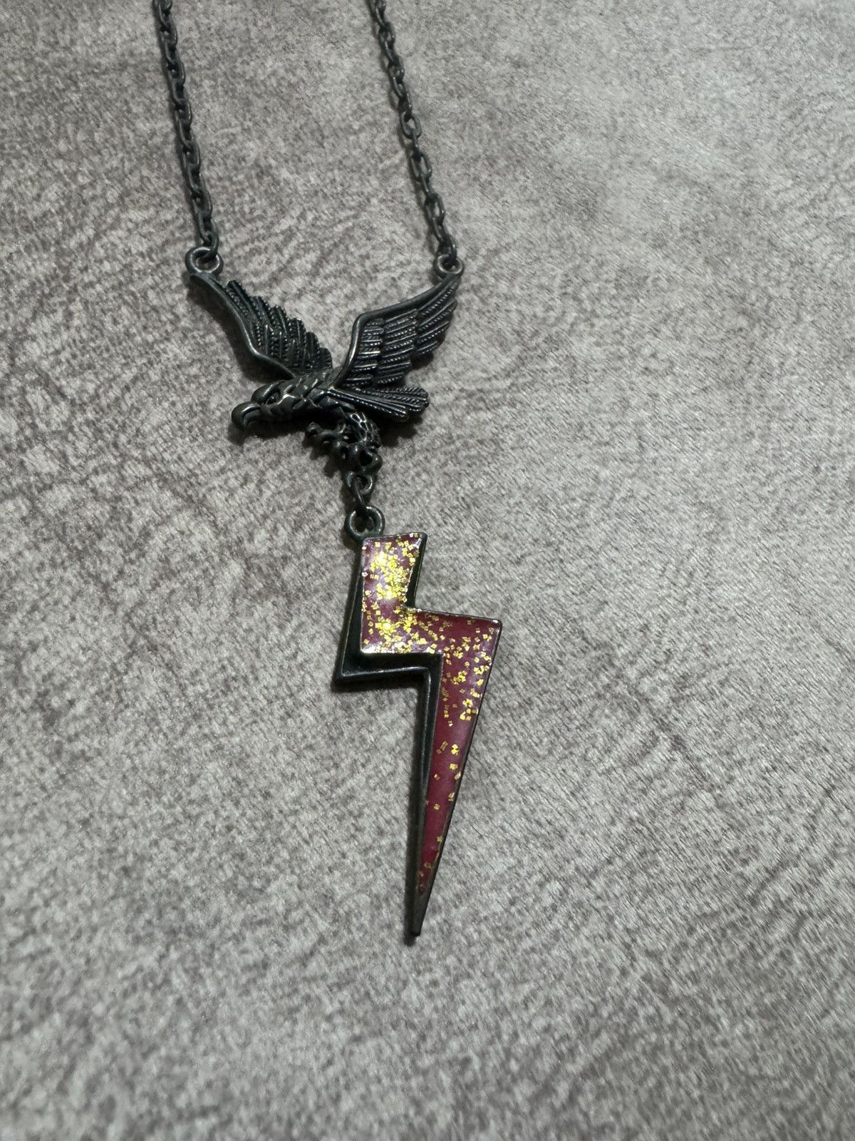 Japanese Brand × Jean Paul Gaultier Batsu Bolt Lightning x Eagle S.Steel Necklace Size ONE SIZE - 2 Thumbnail