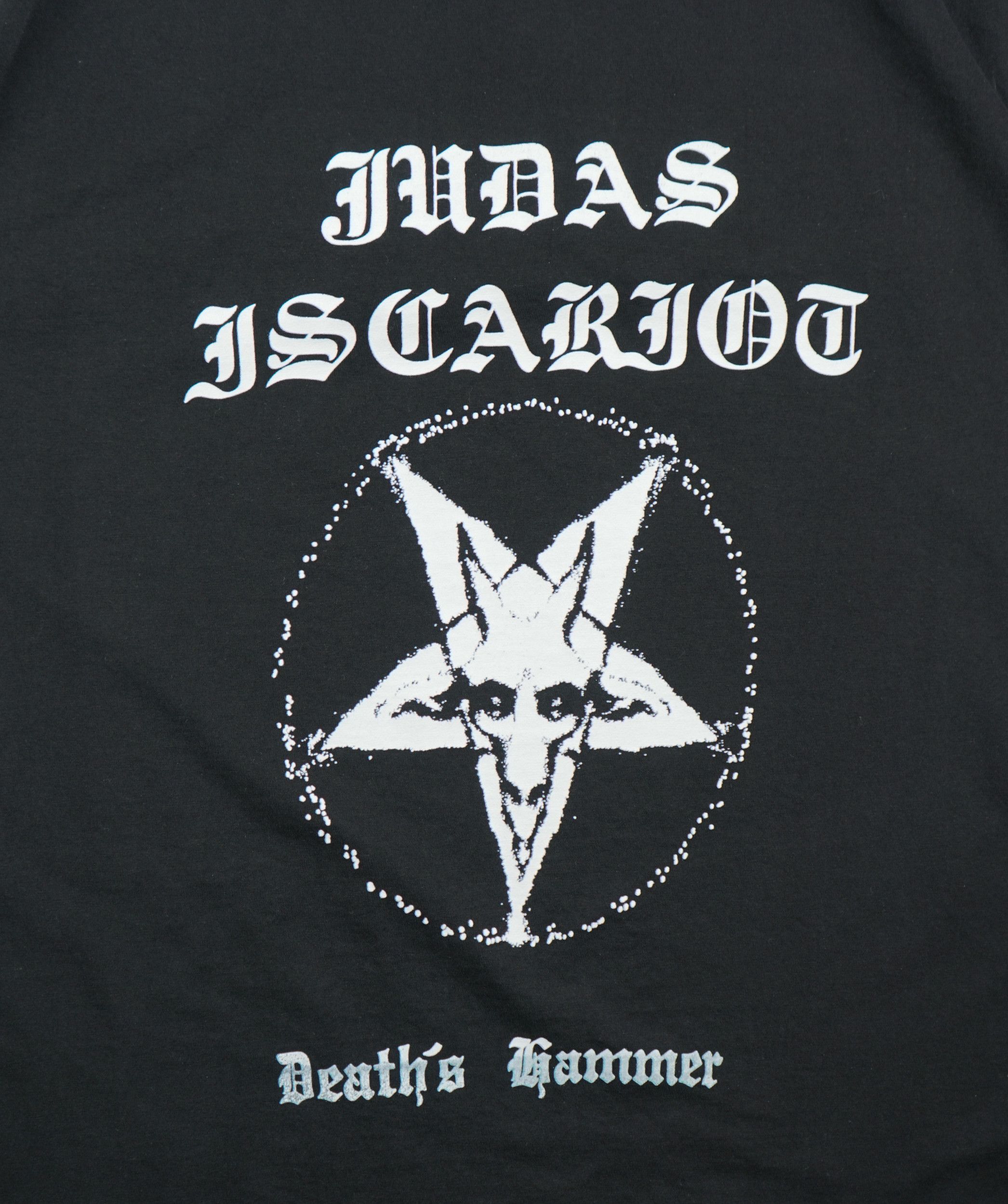 Band Tees × Vintage Vintage Judas Iscariot Death Hammer T-Shirt Black Metal Size US L / EU 52-54 / 3 - 2 Thumbnail