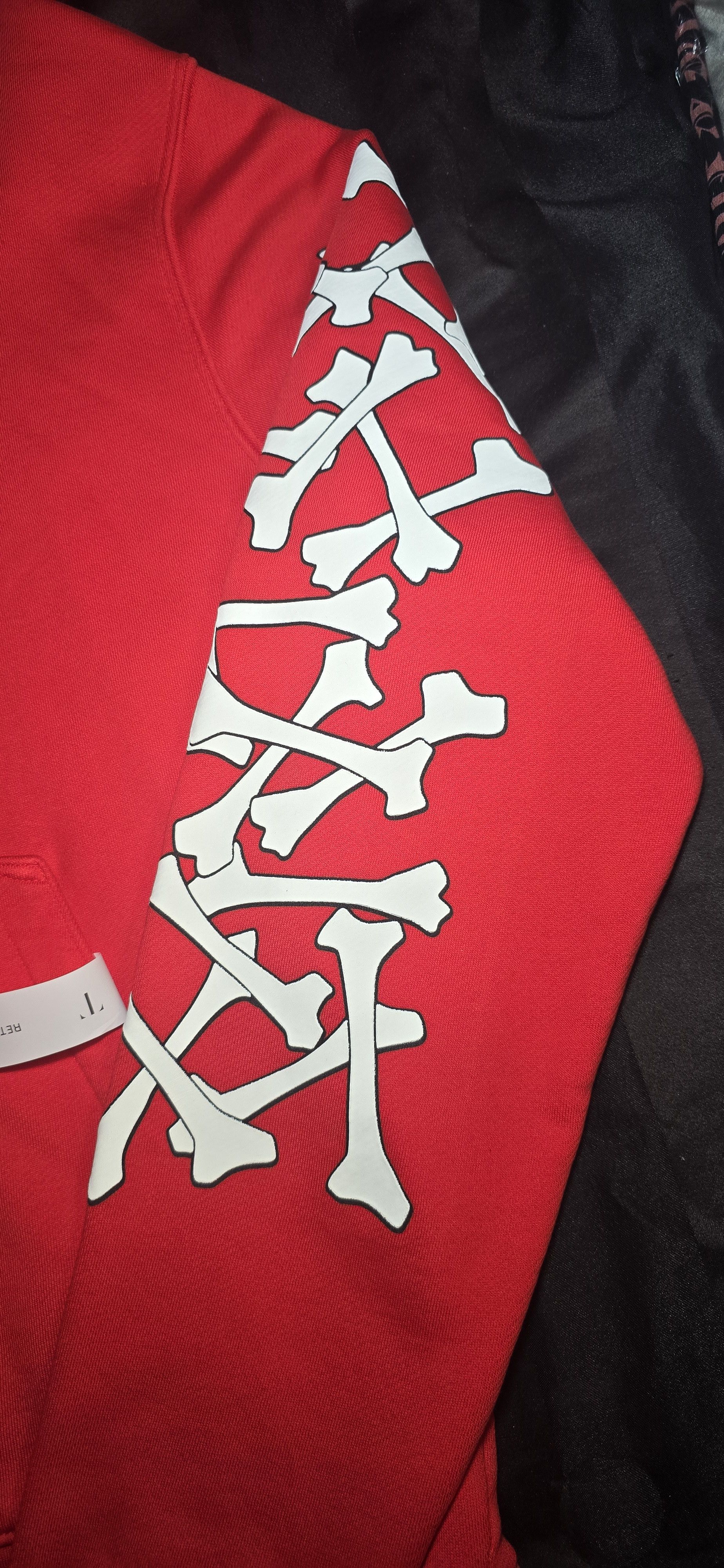 Amiri AMIRI BONES STACKED HOODIE RED SZ L Size US L / EU 52-54 / 3 - 2 Thumbnail