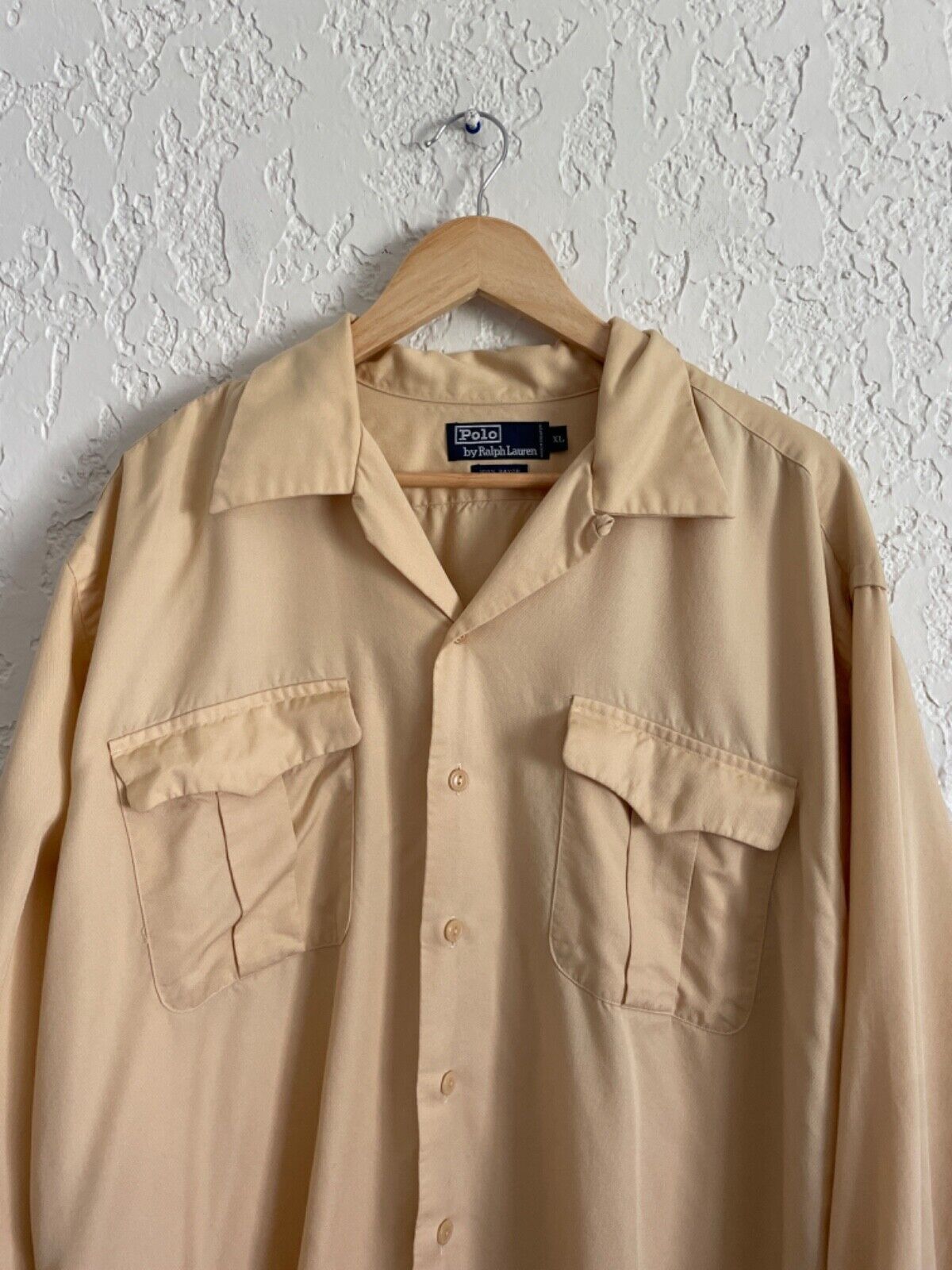 🔥 Polo Ralph Lauren® RARE 90s Rayon Button Sport Shirt