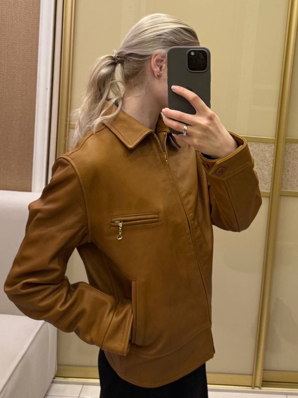 Levi's Vintage Clothing Levi's Vintage Clothing LVC 1940 Leather Coat CARAMEL BROWN Size US XS / EU 42 / 0 - 10 Thumbnail