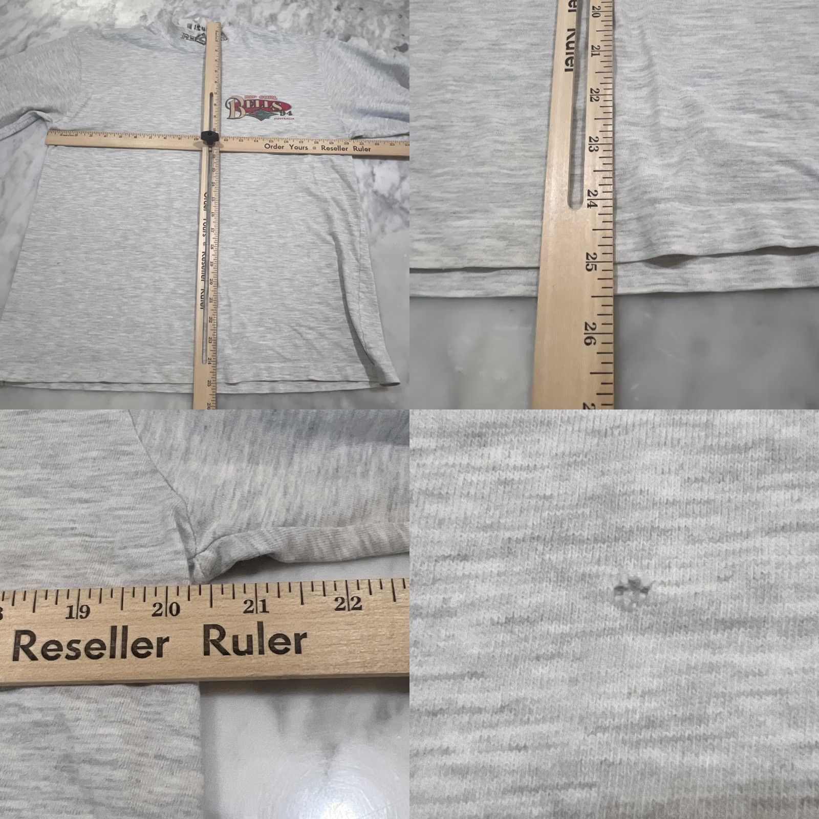 Rip Curl VINTAGE 1994 Rip Curl Bells Australia T Shirt Long Sleeve M Gray Slater Potter Sportswear Graphic Tee Mens Size US M / EU 48-50 / 2 - 10 Thumbnail