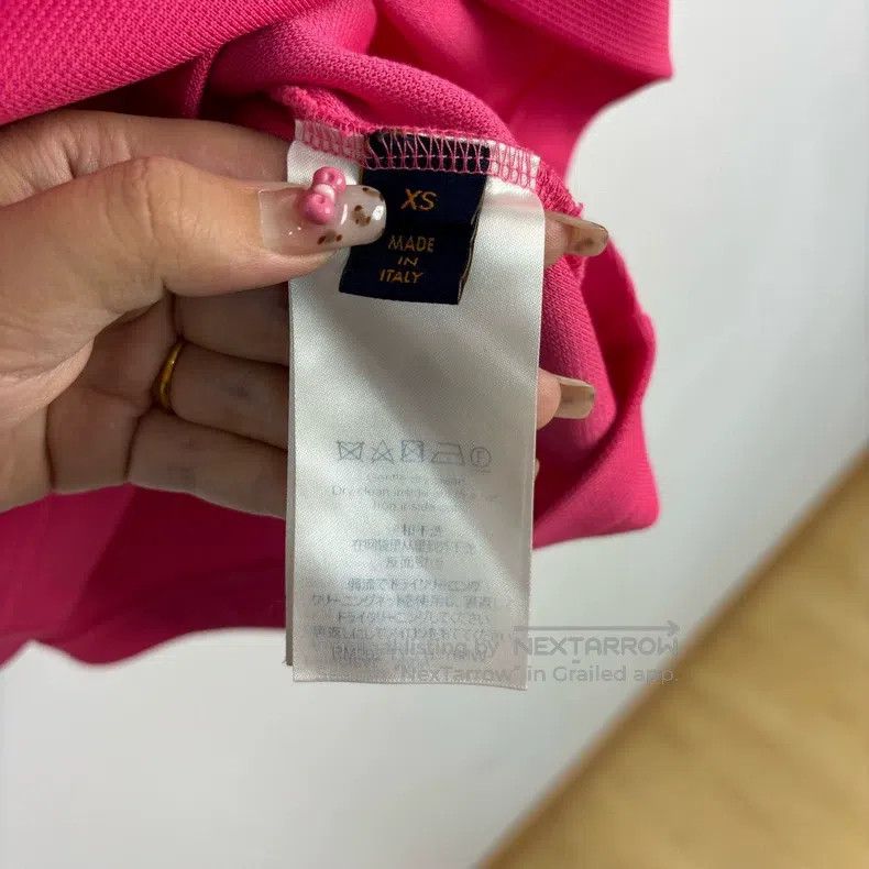 Louis Vuitton Louis Vuitton Pink embroidered logo short sleeve Size US XS / EU 42 / 0 - 4 Thumbnail