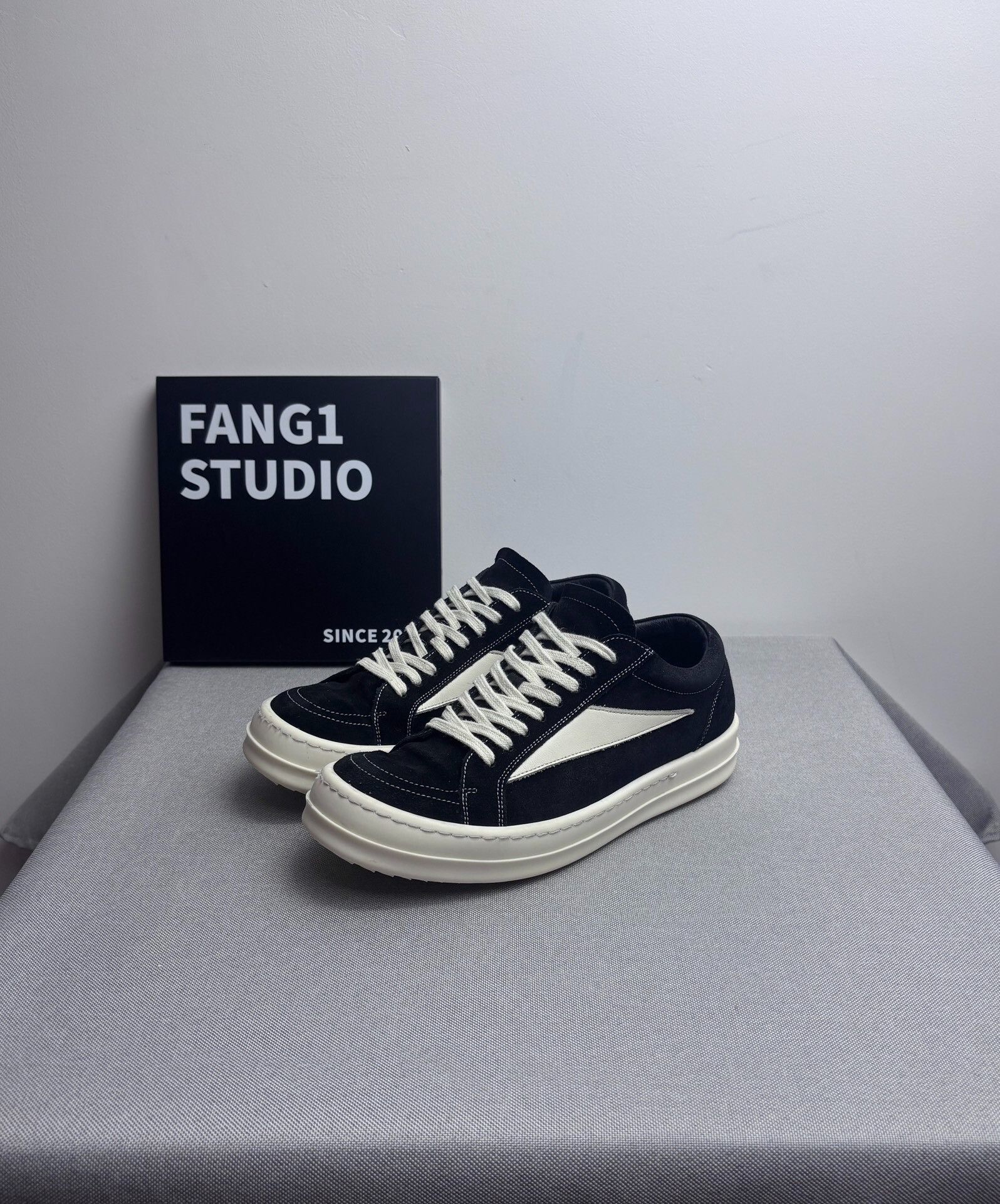 Rick Owens Rick Owens Suede Black Lowtop Sneakers us_8-5 Women Size US 8.5 / IT 38.5 - 1 Thumbnail