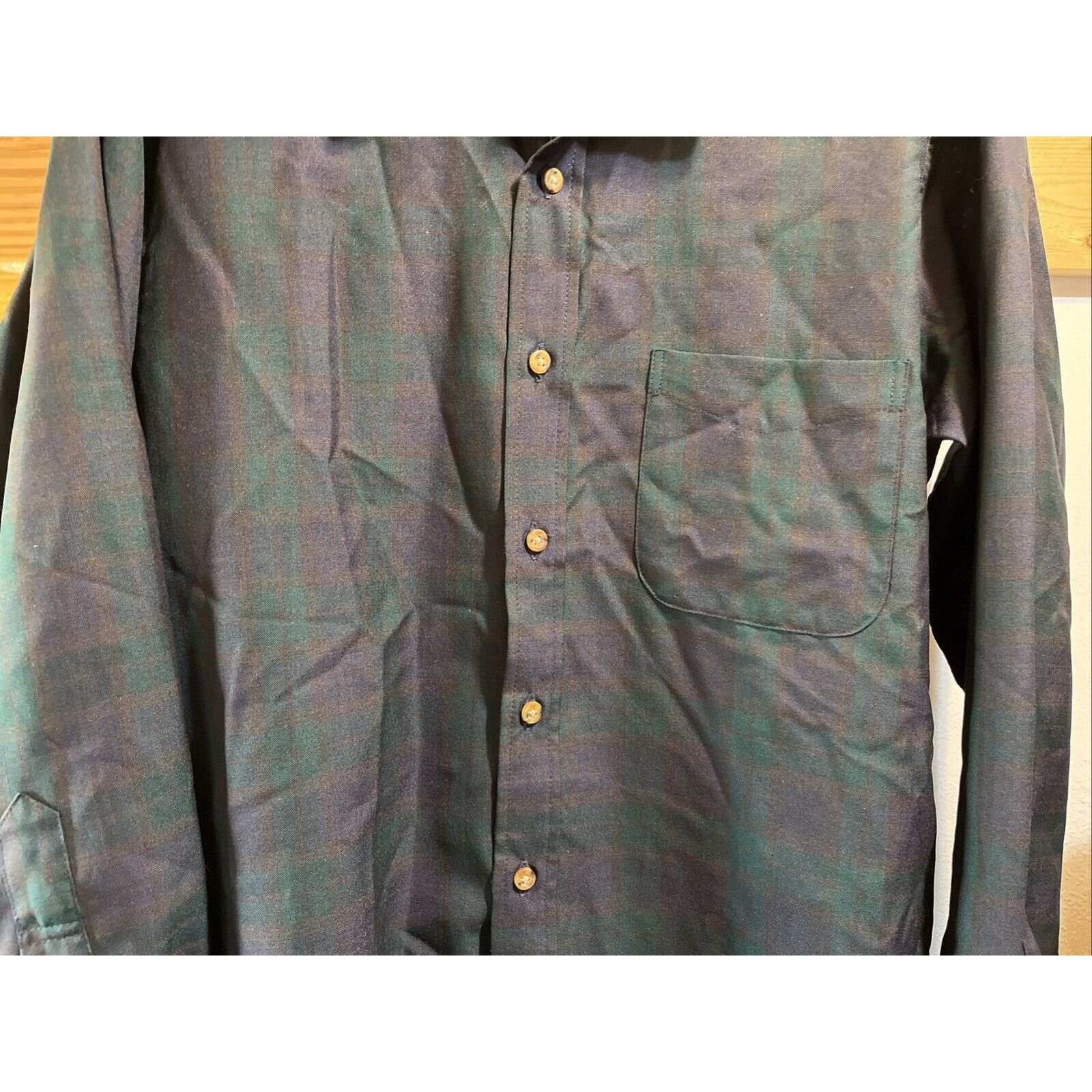 Pendleton Pendleton Black Watch Tartan Green Plaid Men’s Shirt S Wool Size US S / EU 44-46 / 1 - 5 Thumbnail