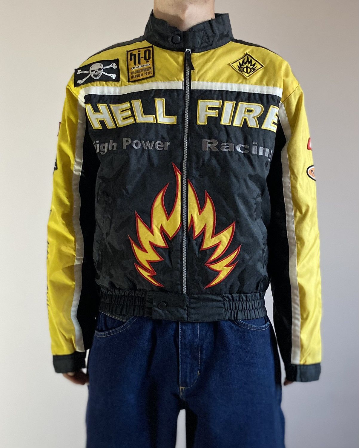 Vintage Vintage HELLFIRE Hell Fire High Power Racing Jacket Coat Size US M / EU 48-50 / 2 - 2 Thumbnail