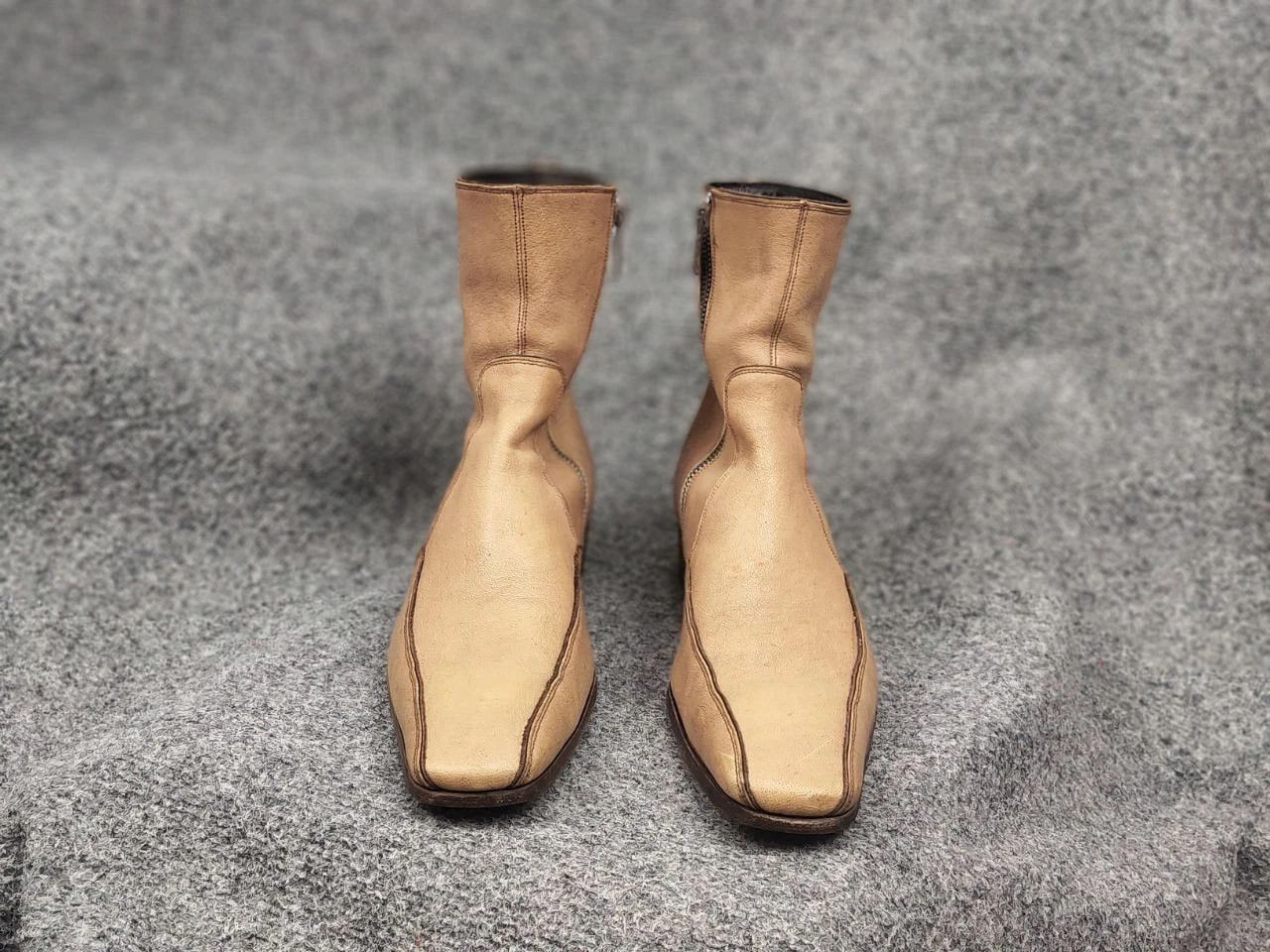 Yves Saint Laurent Vintage Yves Saint Laurent rive gauche Leather zip Boots Size US 9 / EU 42 - 8 Thumbnail