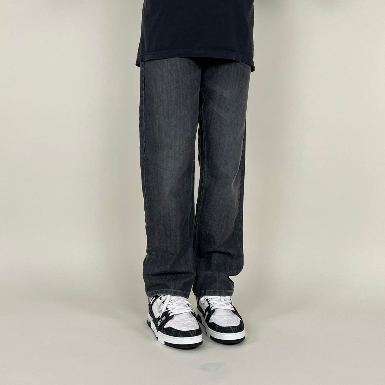 Japanese Brand × Sean John × Vintage Crazy Vintage Y2K Sean John Faded Grey Essential Denim Jeans Size US 38 / EU 54 - 2 Thumbnail
