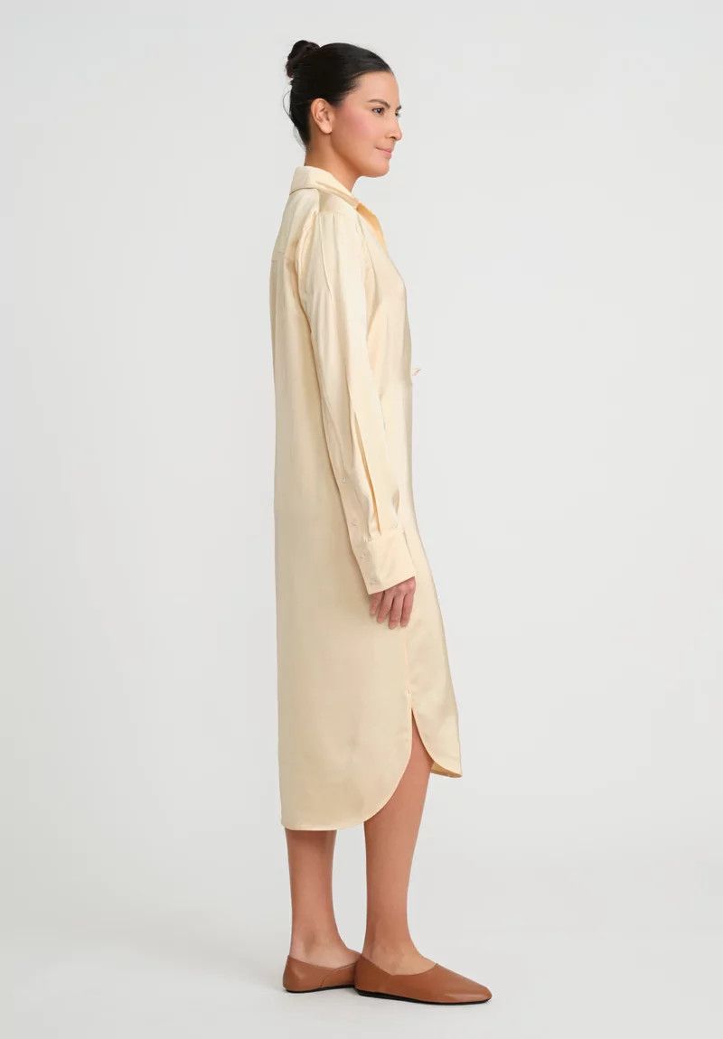 Jil Sander o1mt1gz1125 Fluid Wrap Dress in Light Peach Size XXS / US 00 / IT 34 - 4 Thumbnail