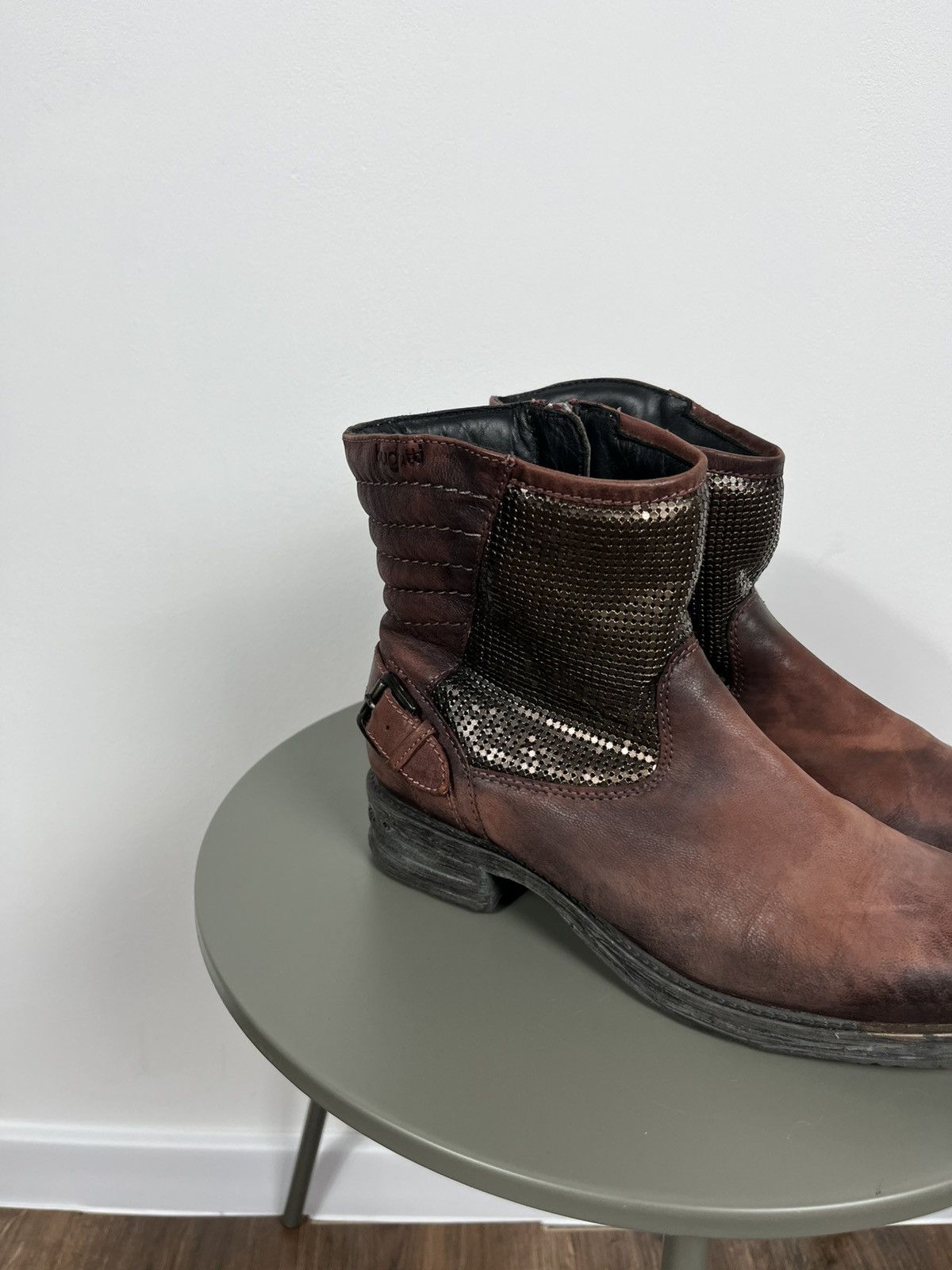 Bugatti Bugatti women’s distressed leather ankle boots size 39 Size US 8.5 / IT 38.5 - 2 Thumbnail