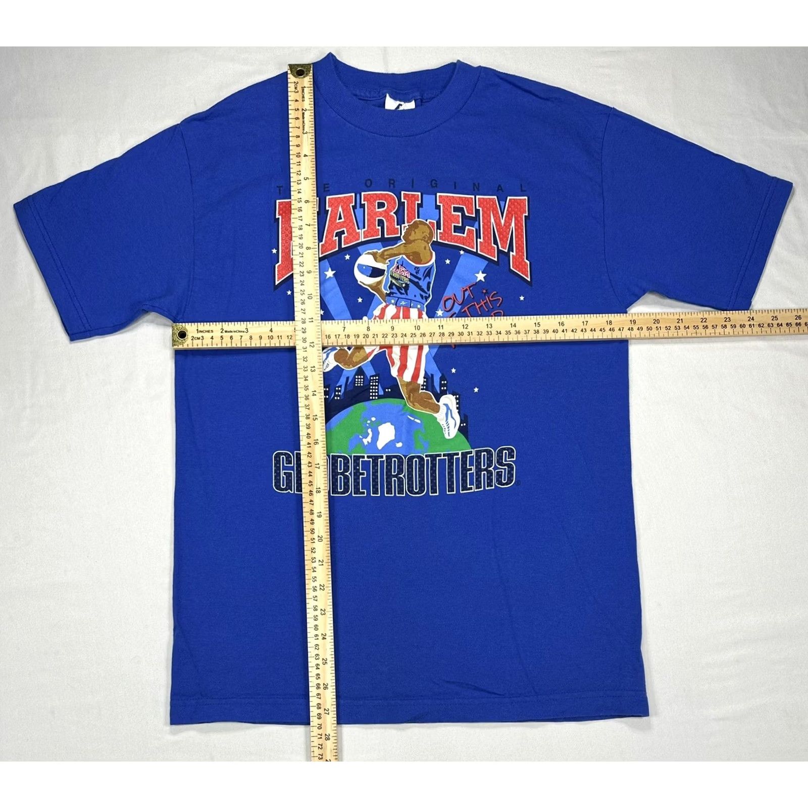 AAA Vintage Sz M Harlem Globetrotters Graphic Shirt Out Of This World Y2K - & 2000s Basketball Size US M / EU 48-50 / 2 - 2 Thumbnail