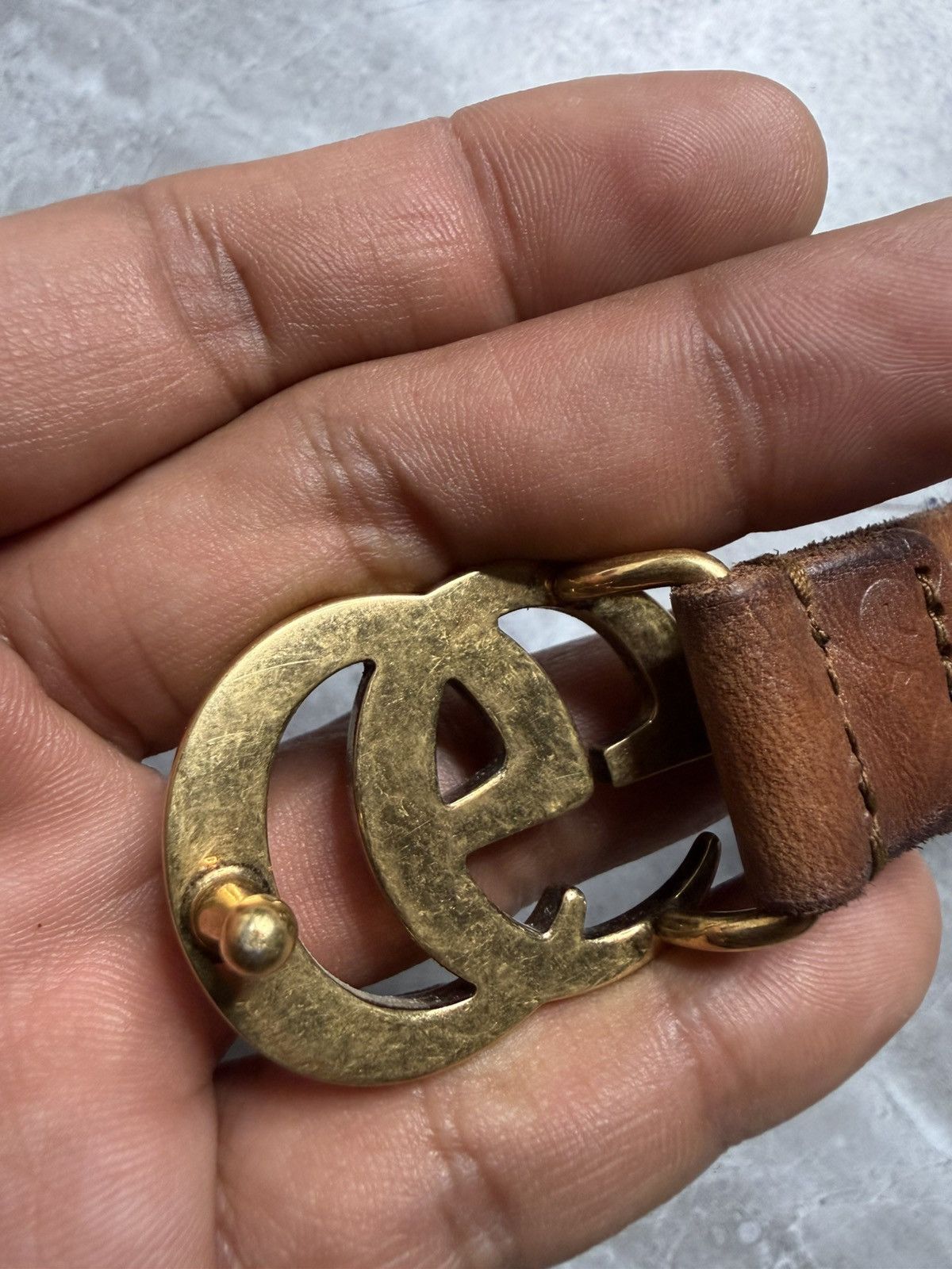 Gucci Gucci GG Marmont Studded Leather Belt Size ONE SIZE - 8 Thumbnail