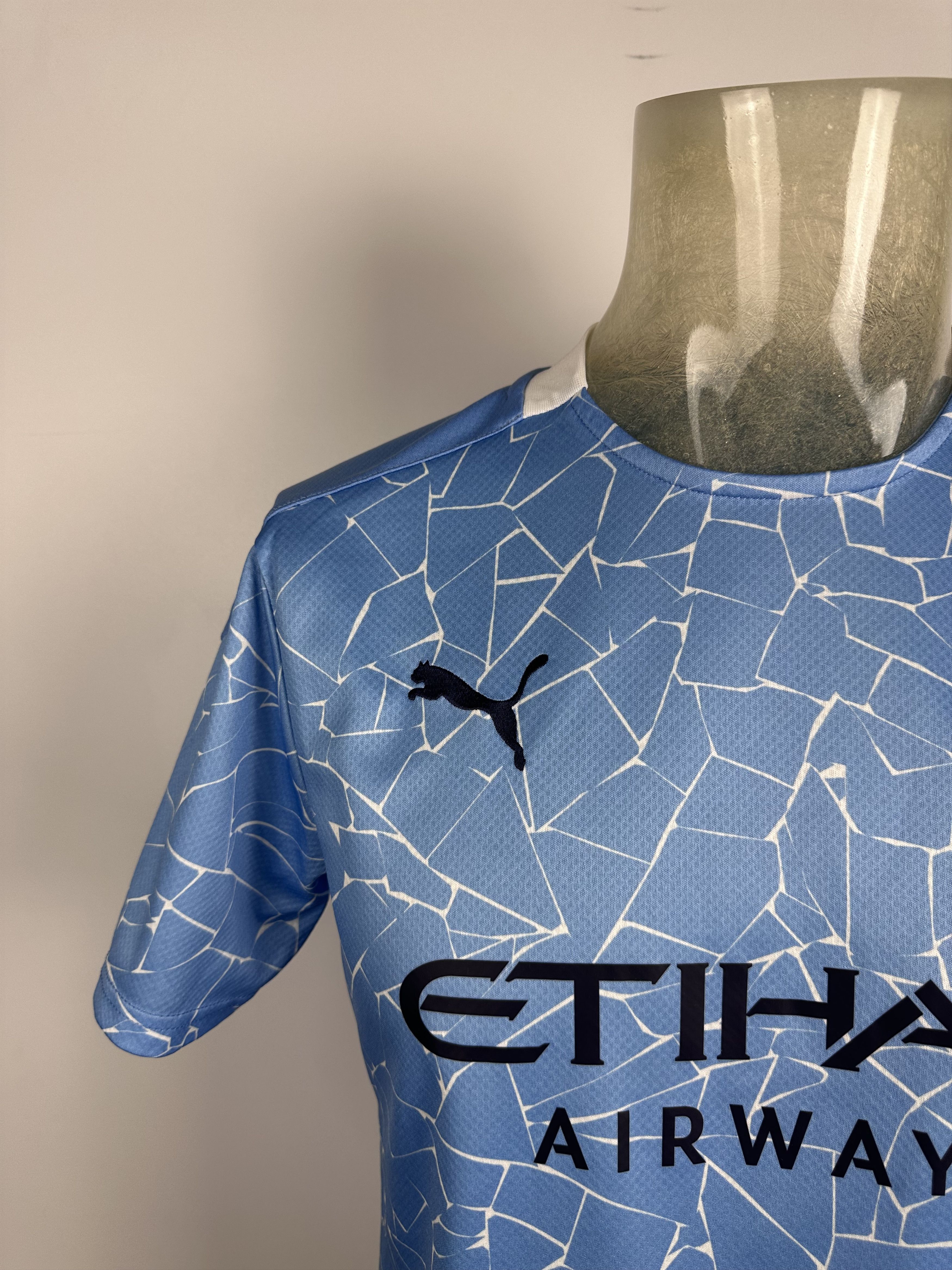 Puma Manchester City 2020 2021 Home Football Shirt Soccer Jersey Size US M / EU 48-50 / 2 - 3 Thumbnail